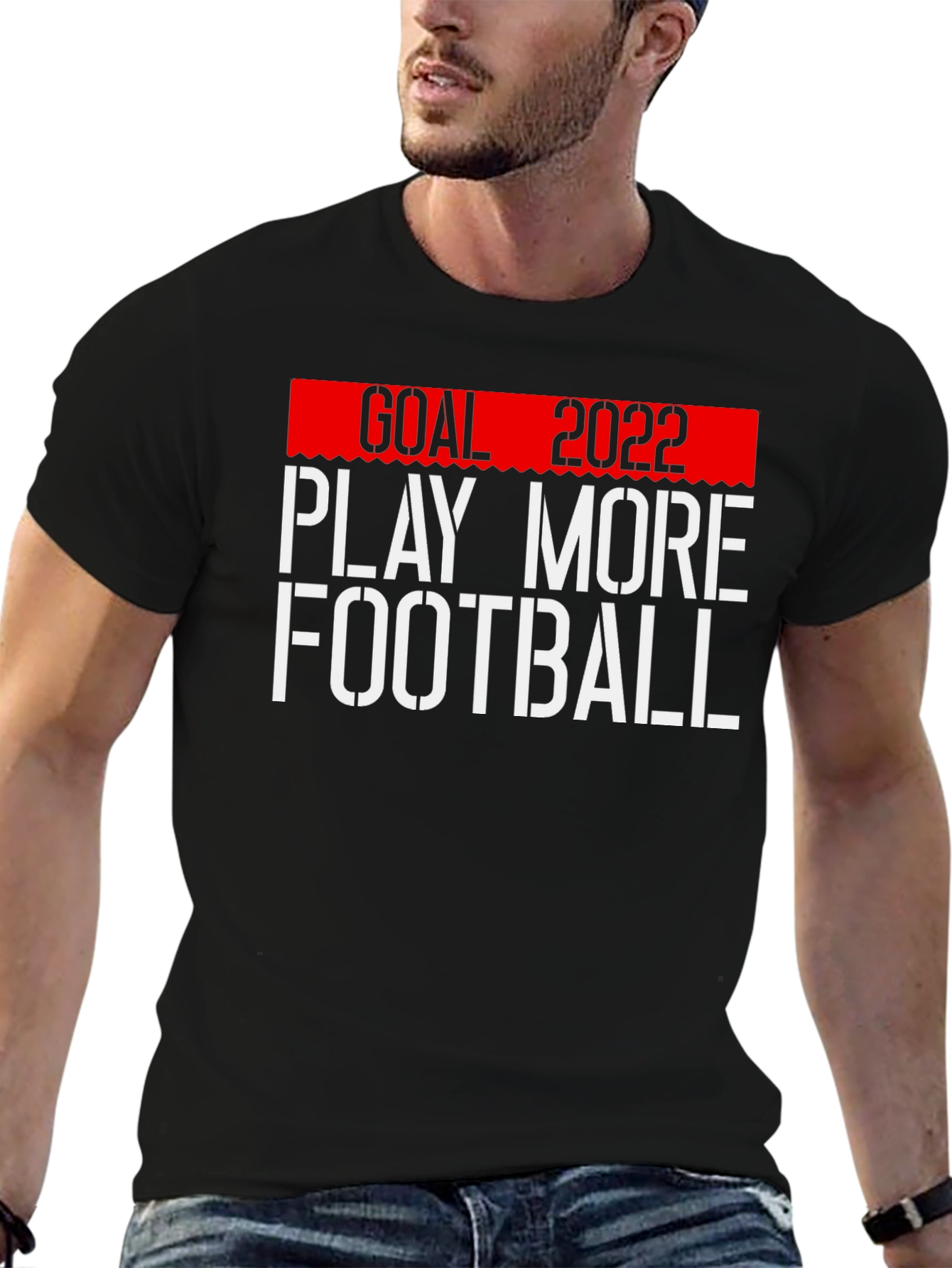 Goal 2022 Play More Football T-Shirt