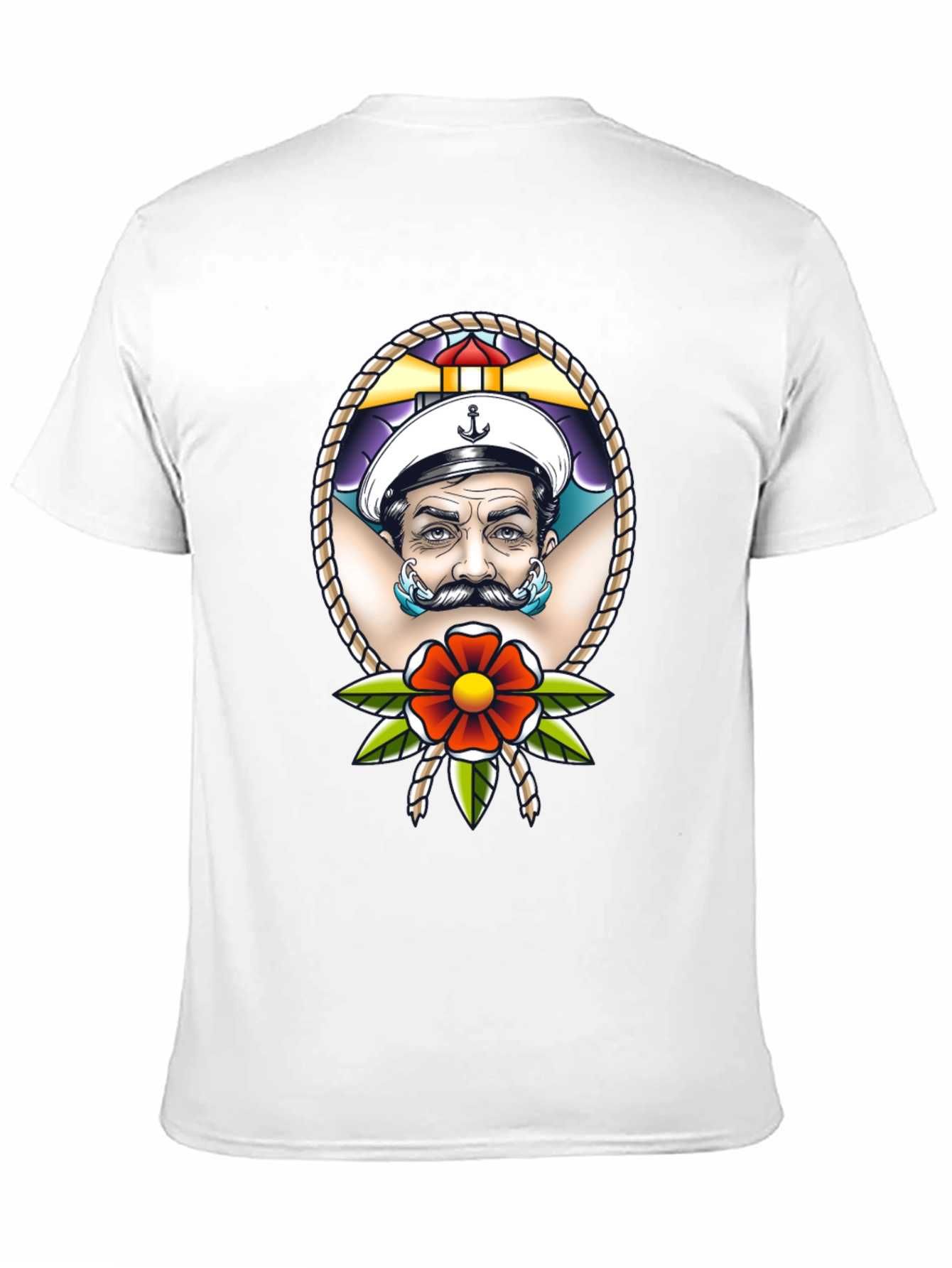 Sailor Tattoo Graphic T-Shirt - Black