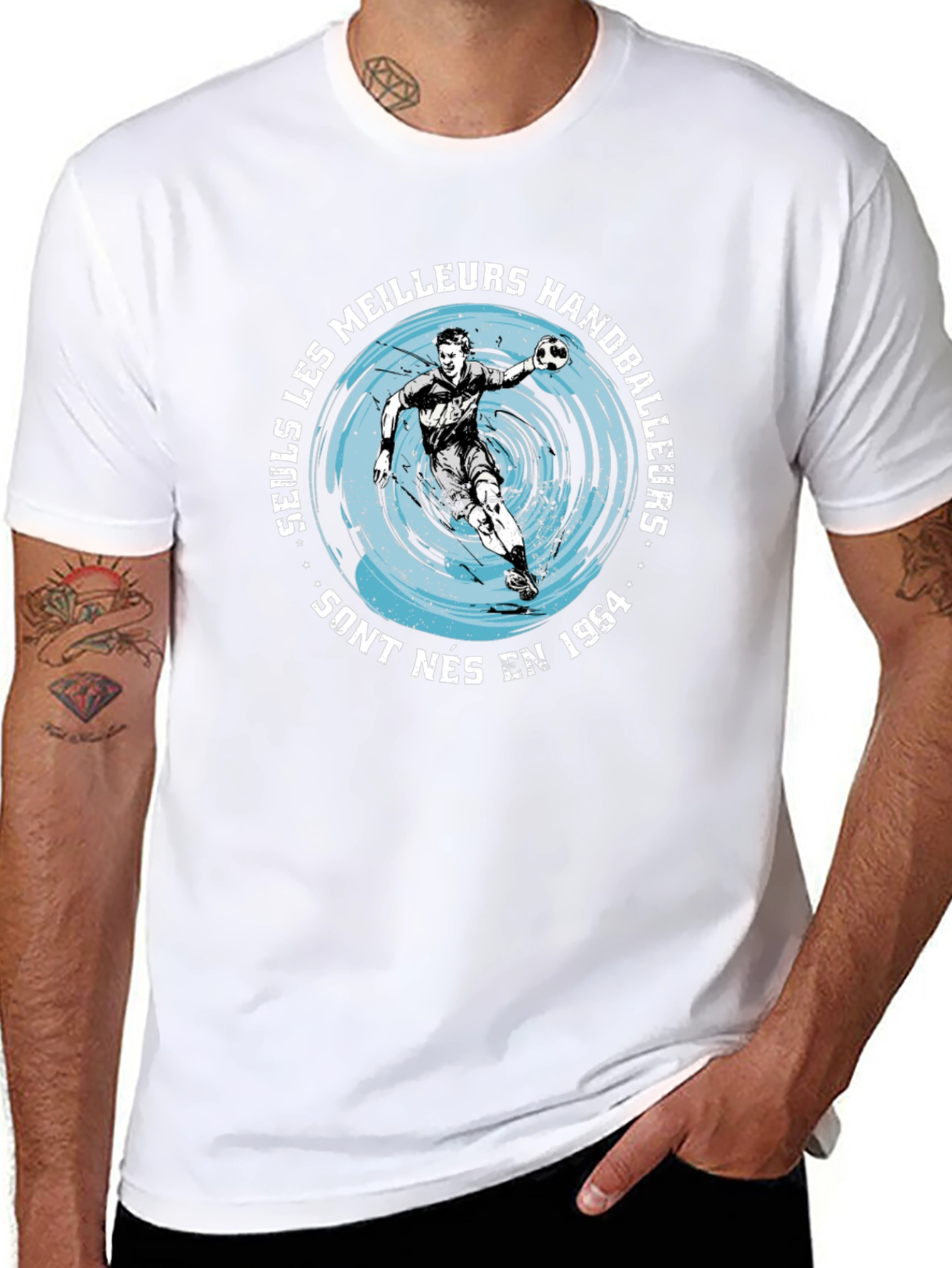Handball Player Graphic T-Shirt - Born in 1964