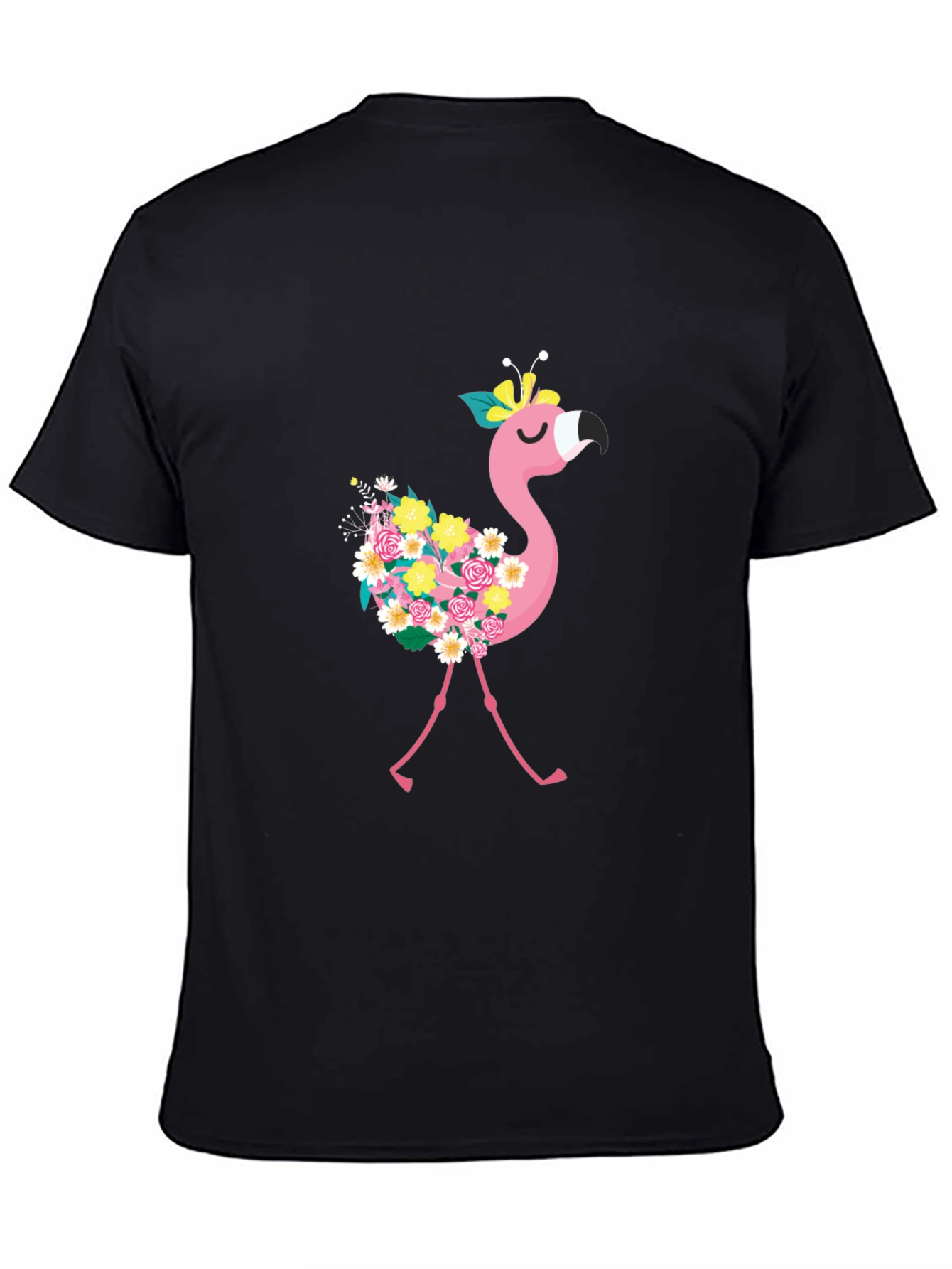 Floral Flamingo Graphic Tee - Fun & Stylish!