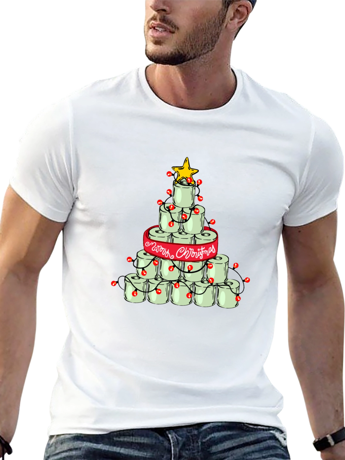 Toilet Paper Christmas Tree T-Shirt