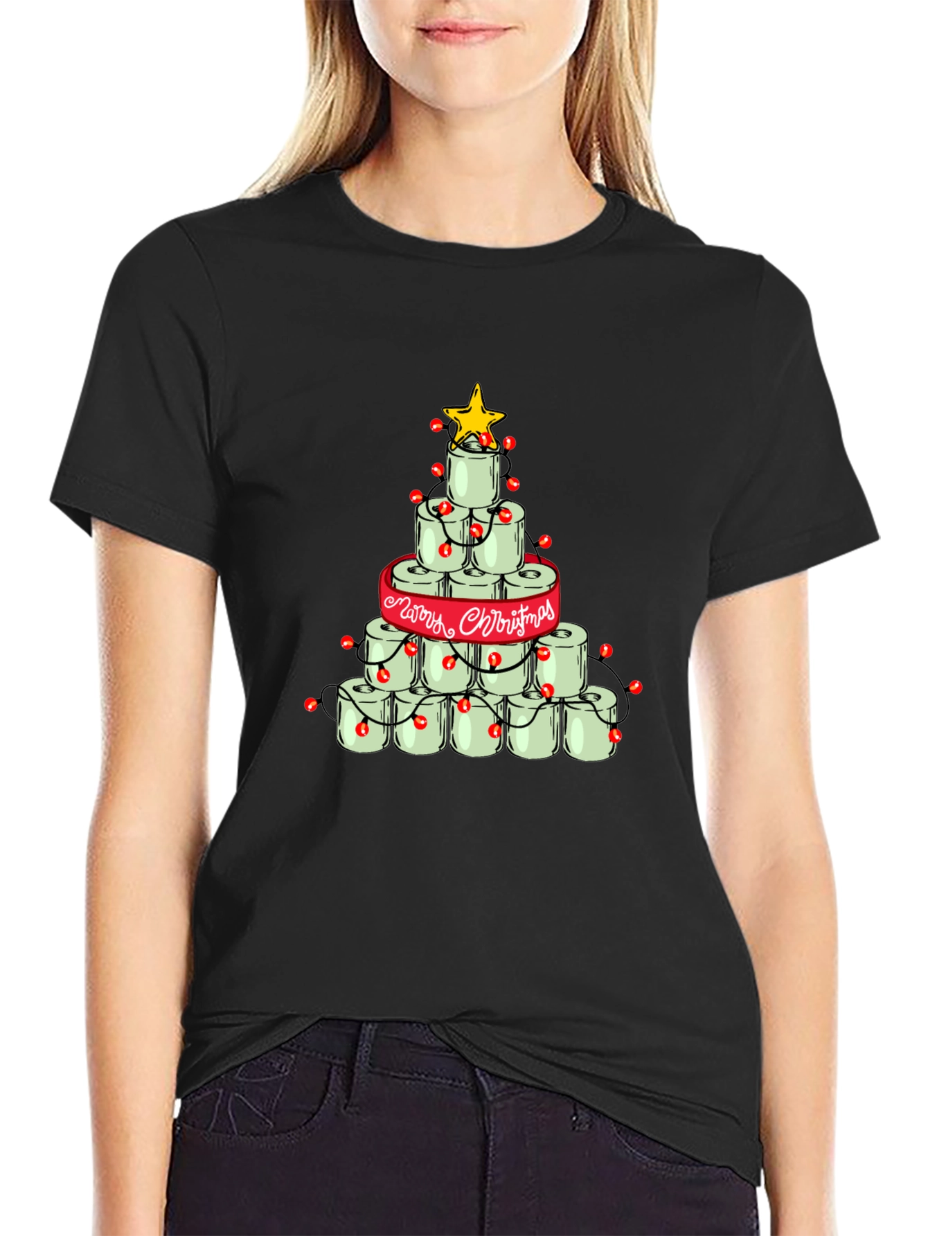 Toilet Paper Christmas Tree T-Shirt