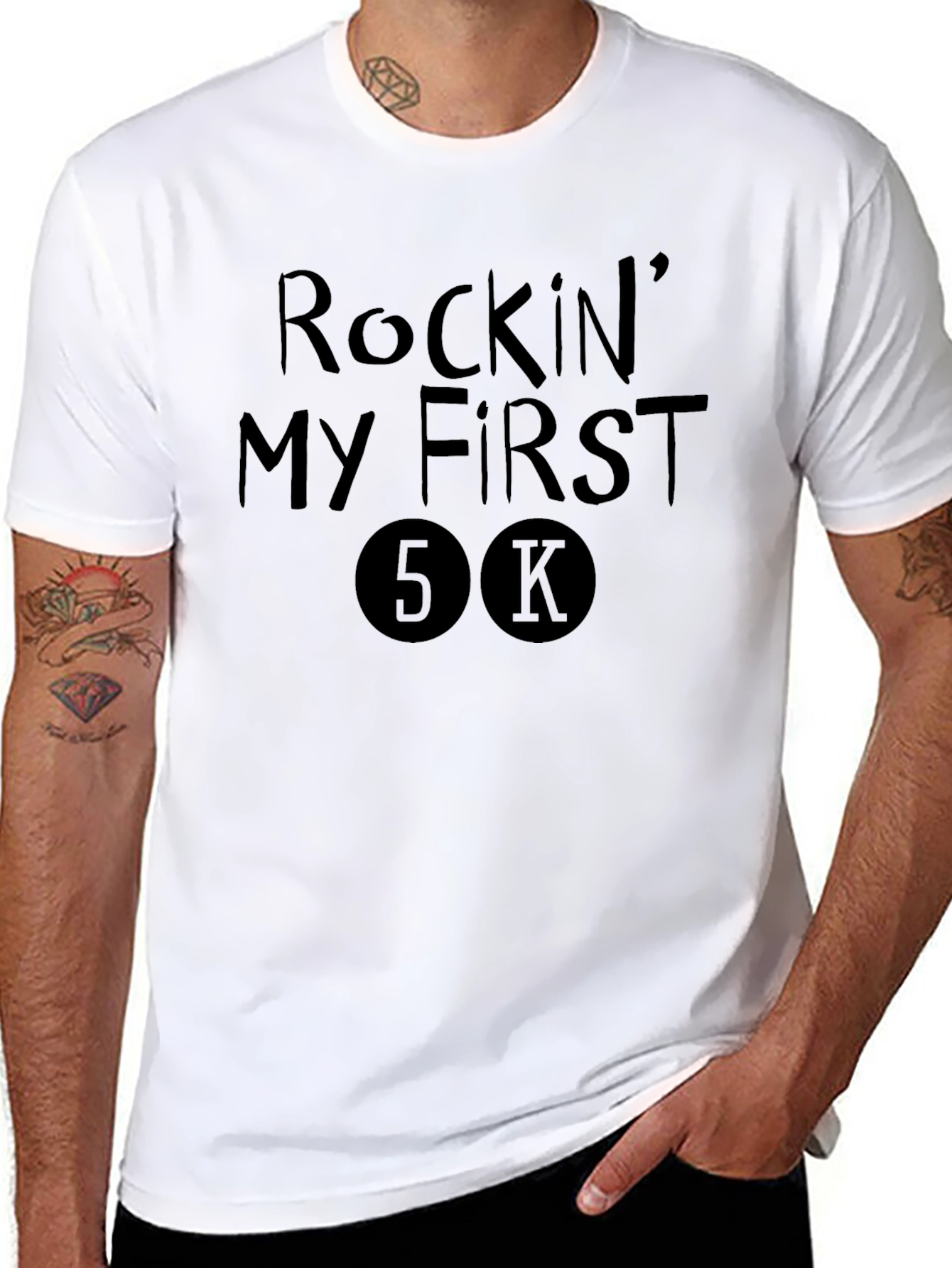 Rockin My First 5K T-Shirt - Black