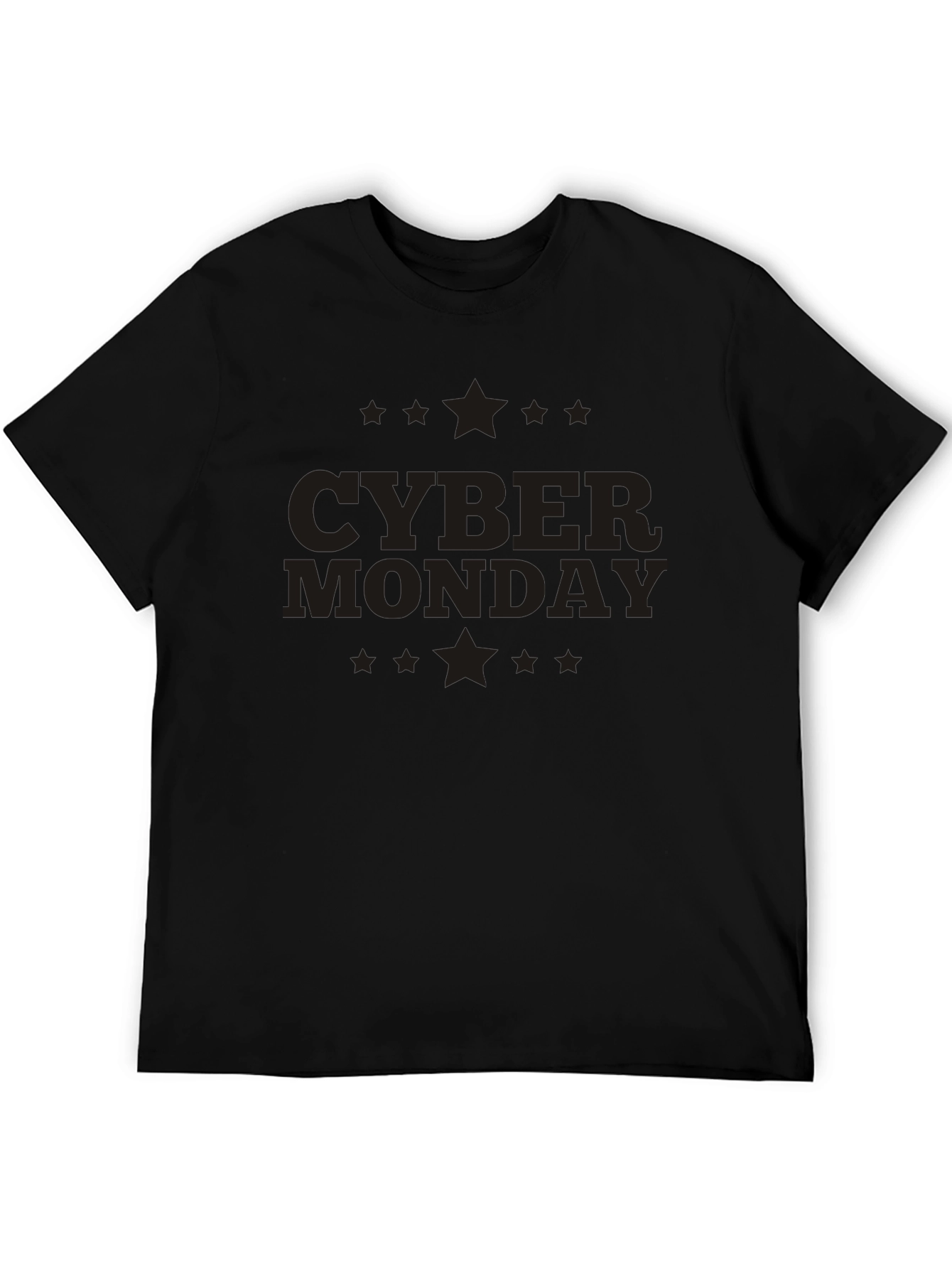 Cyber Monday Graphic Print Crew Neck T-Shirt
