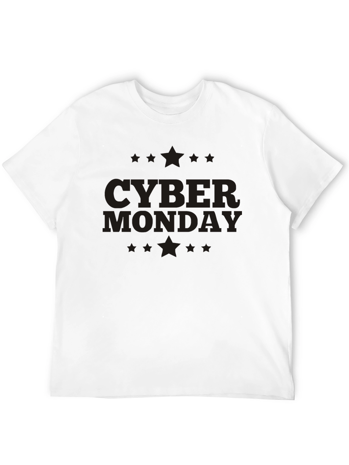Cyber Monday Graphic Print Crew Neck T-Shirt