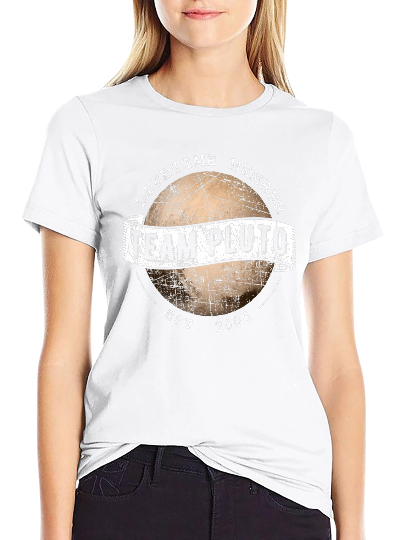 Team Pluto Lifetime Member Black T-Shirt