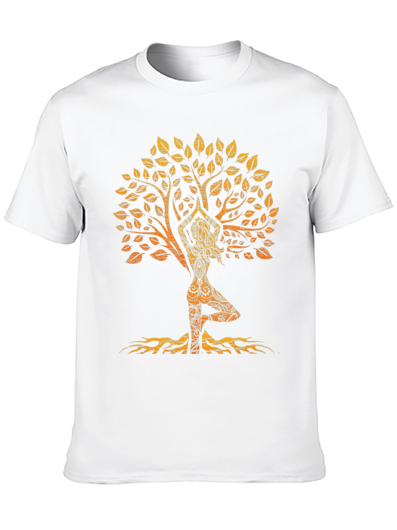 Yoga Tree Silhouette Black T-Shirt