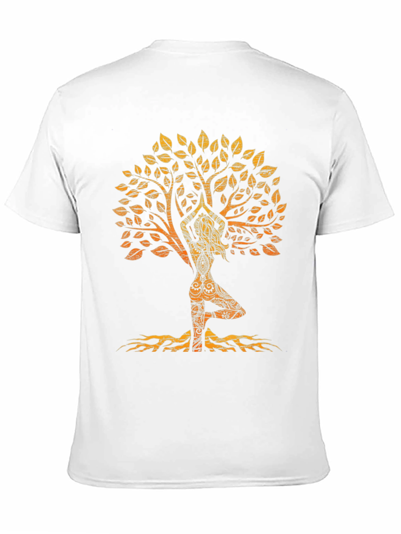 Yoga Tree Silhouette Black T-Shirt