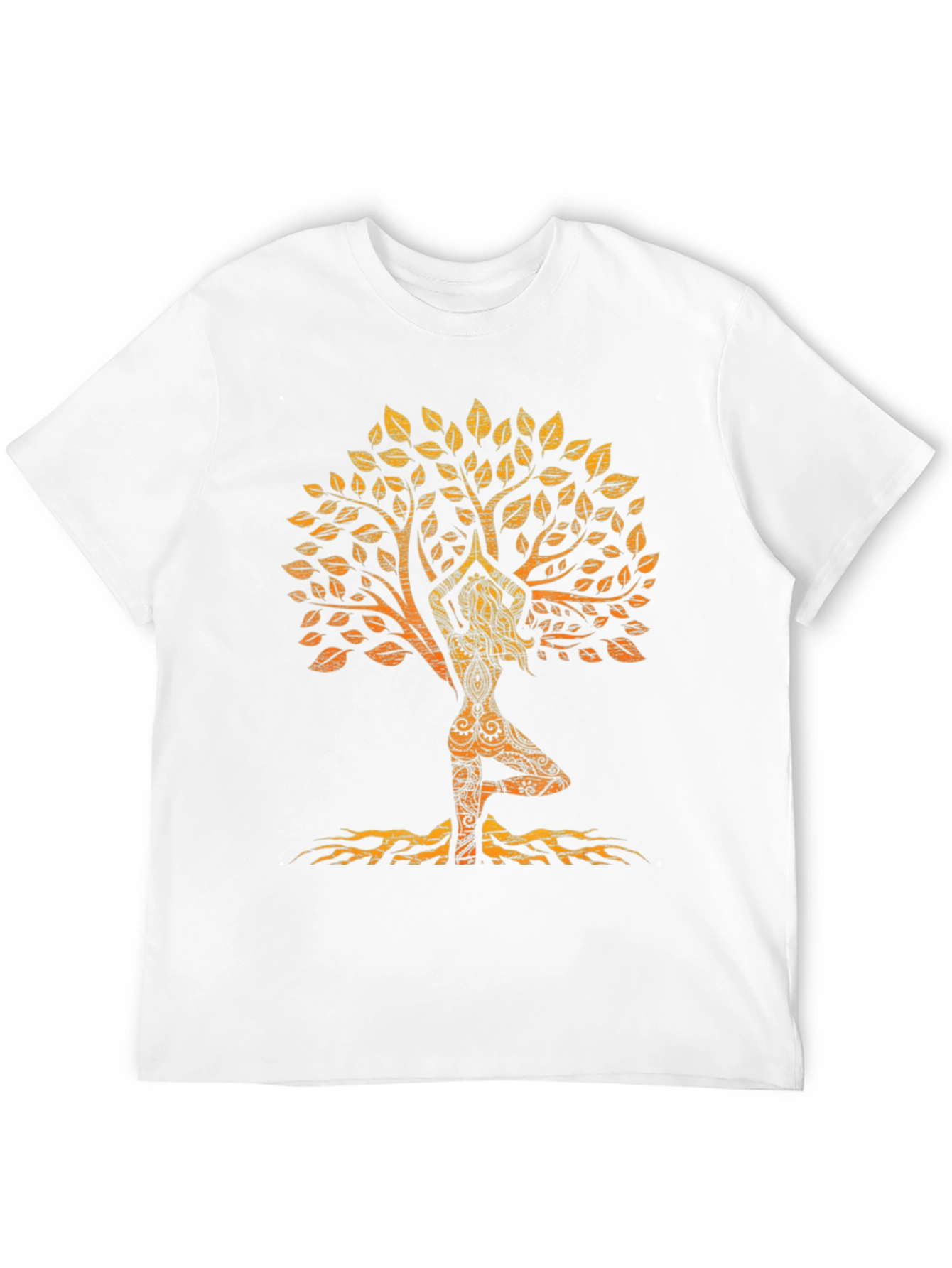 Yoga Tree Silhouette Black T-Shirt
