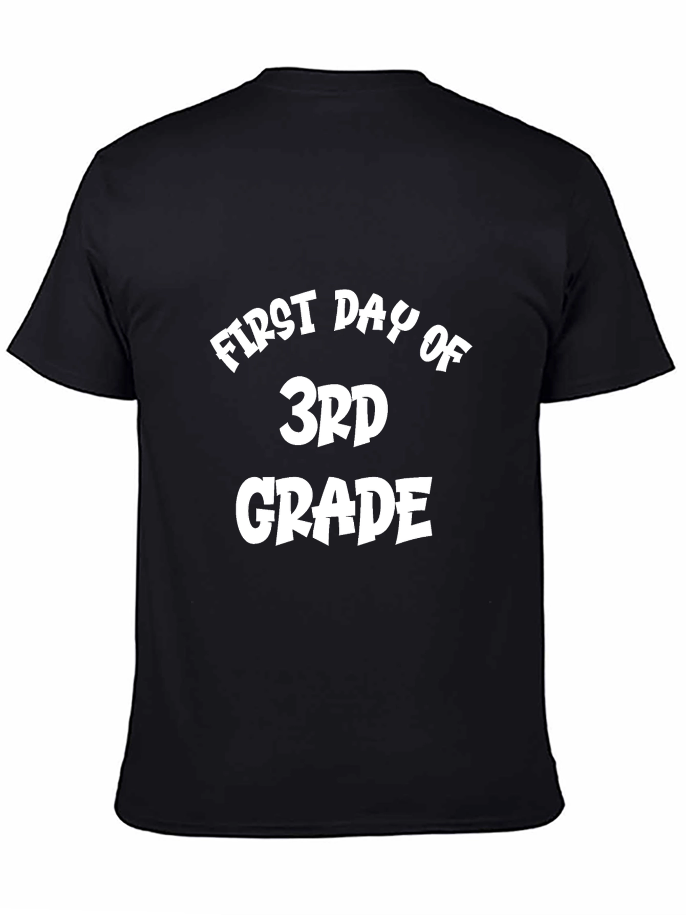First Day of 3rd Grade Black T-Shirt
