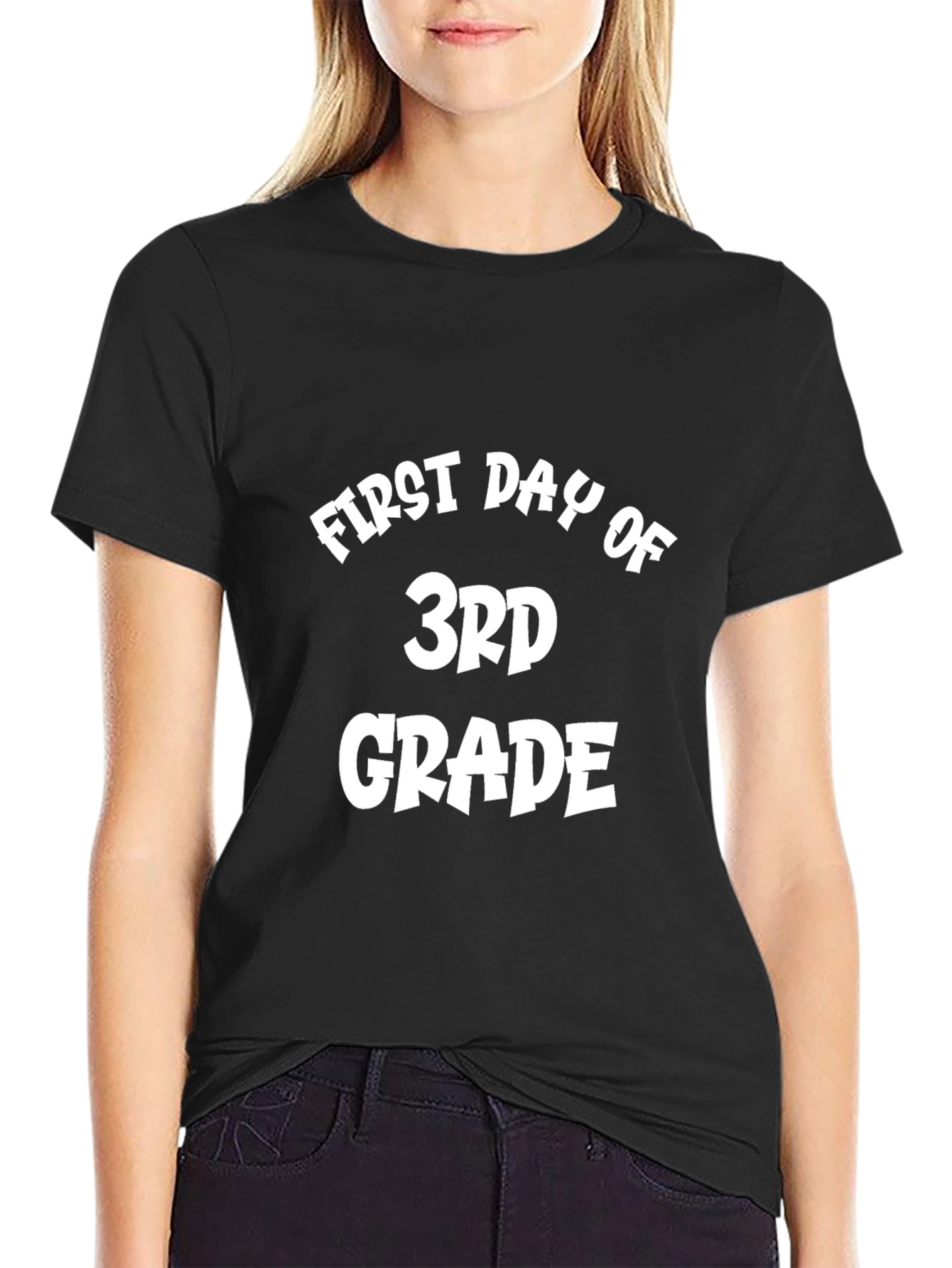 First Day of 3rd Grade Black T-Shirt