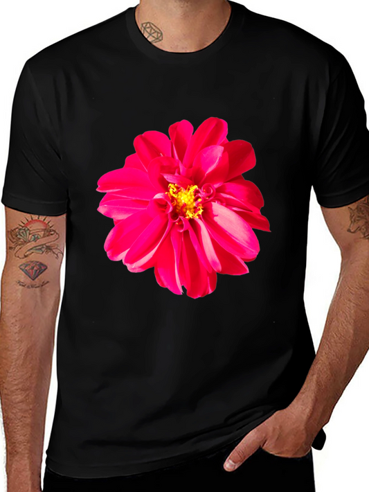 Bold Floral Graphic Tee - Vivid Flower Design