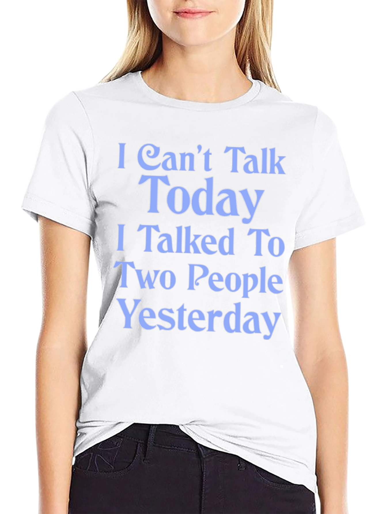 Funny I Cant Talk Today Graphic Tee