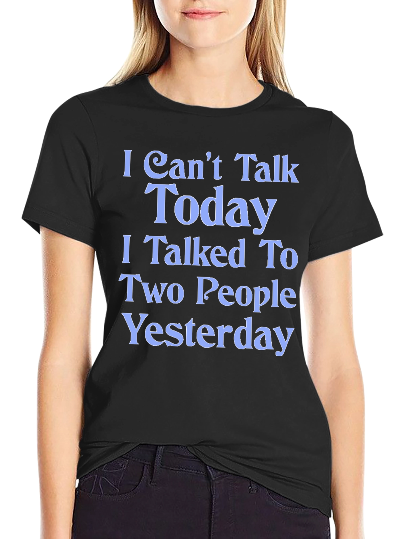 Funny I Cant Talk Today Graphic Tee