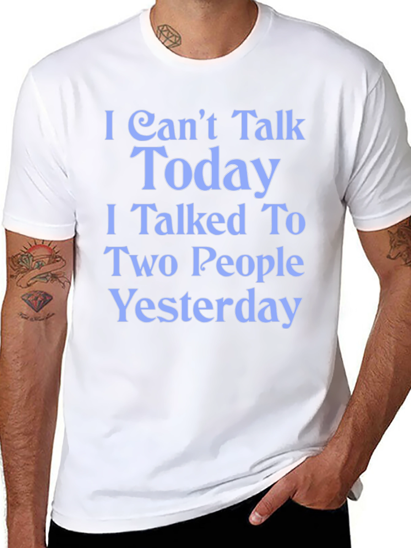 Funny I Cant Talk Today Graphic Tee