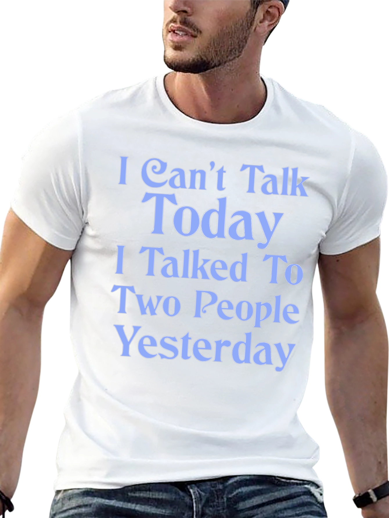 Funny I Cant Talk Today Graphic Tee