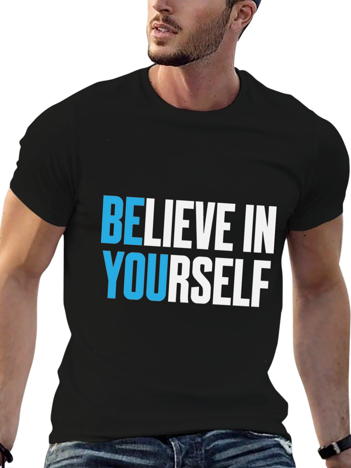 Believe In Yourself Black T-Shirt