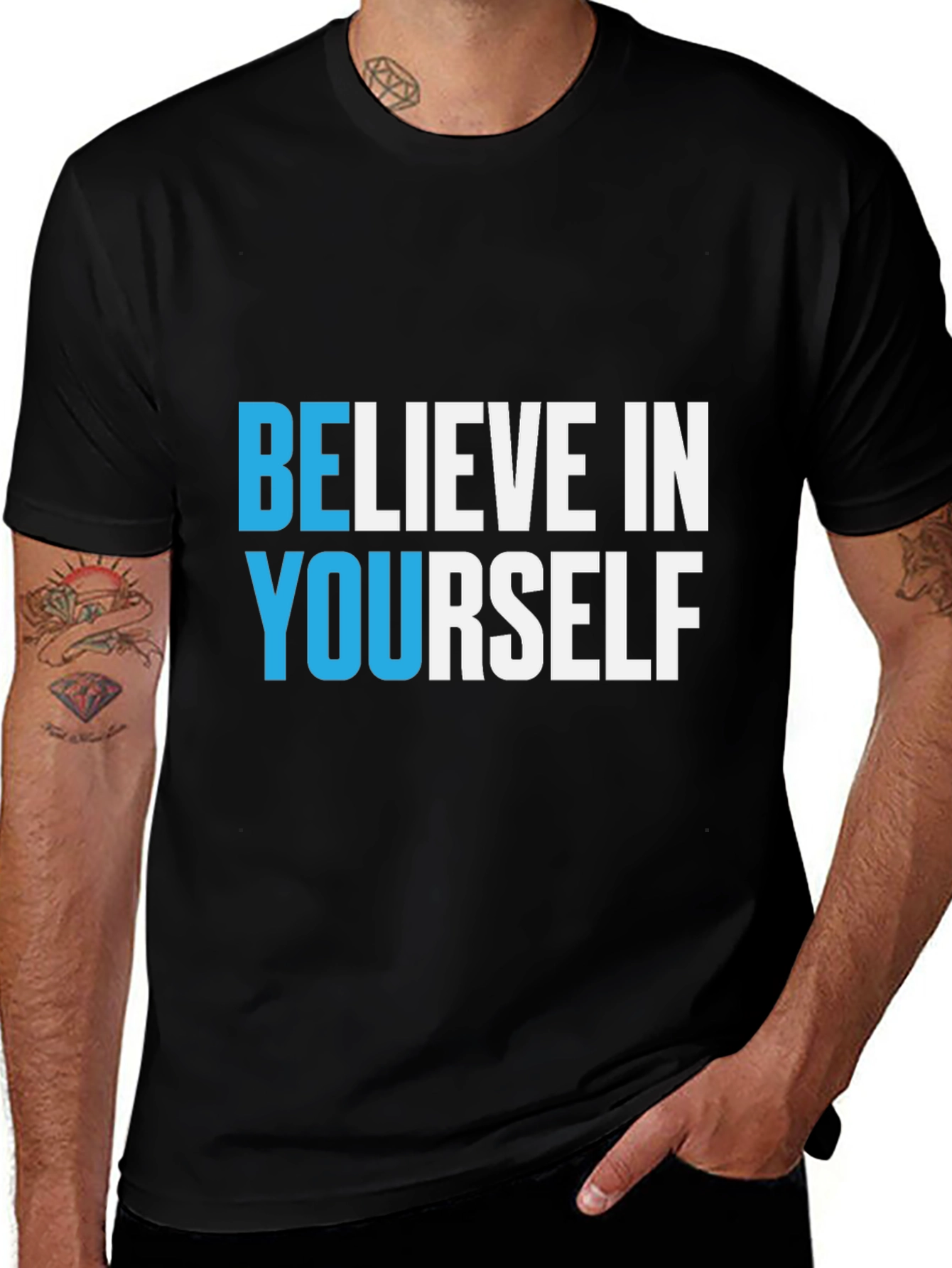 Believe In Yourself Black T-Shirt