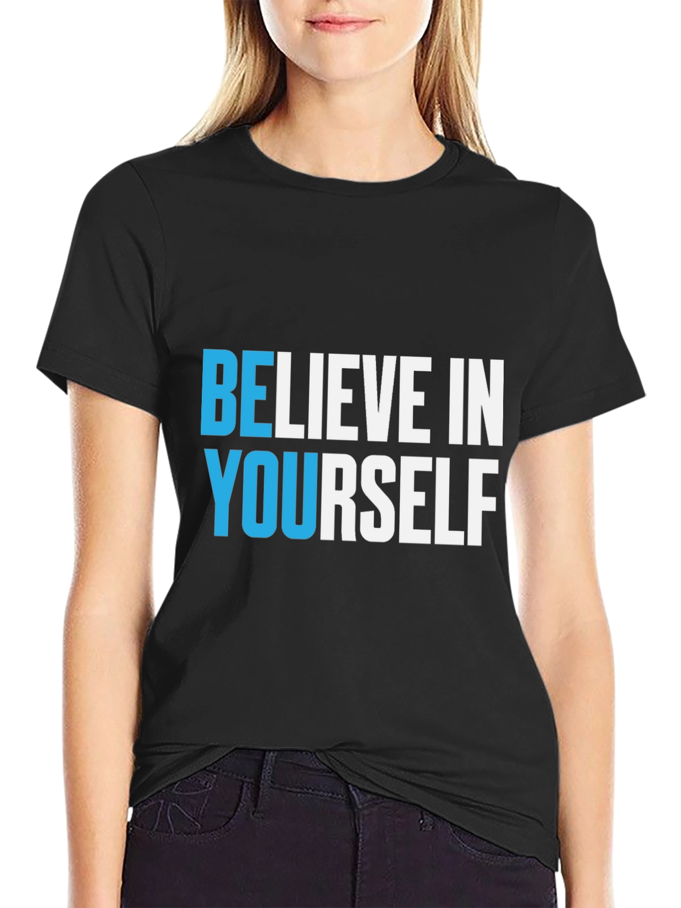 Believe In Yourself Black T-Shirt