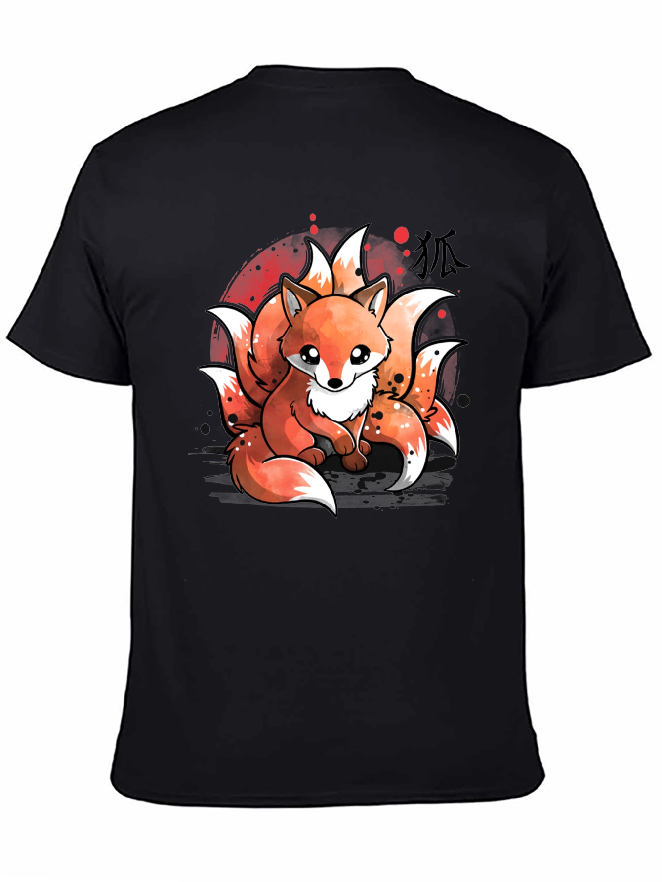 Nine-Tailed Fox Graphic T-Shirt - Anime Design
