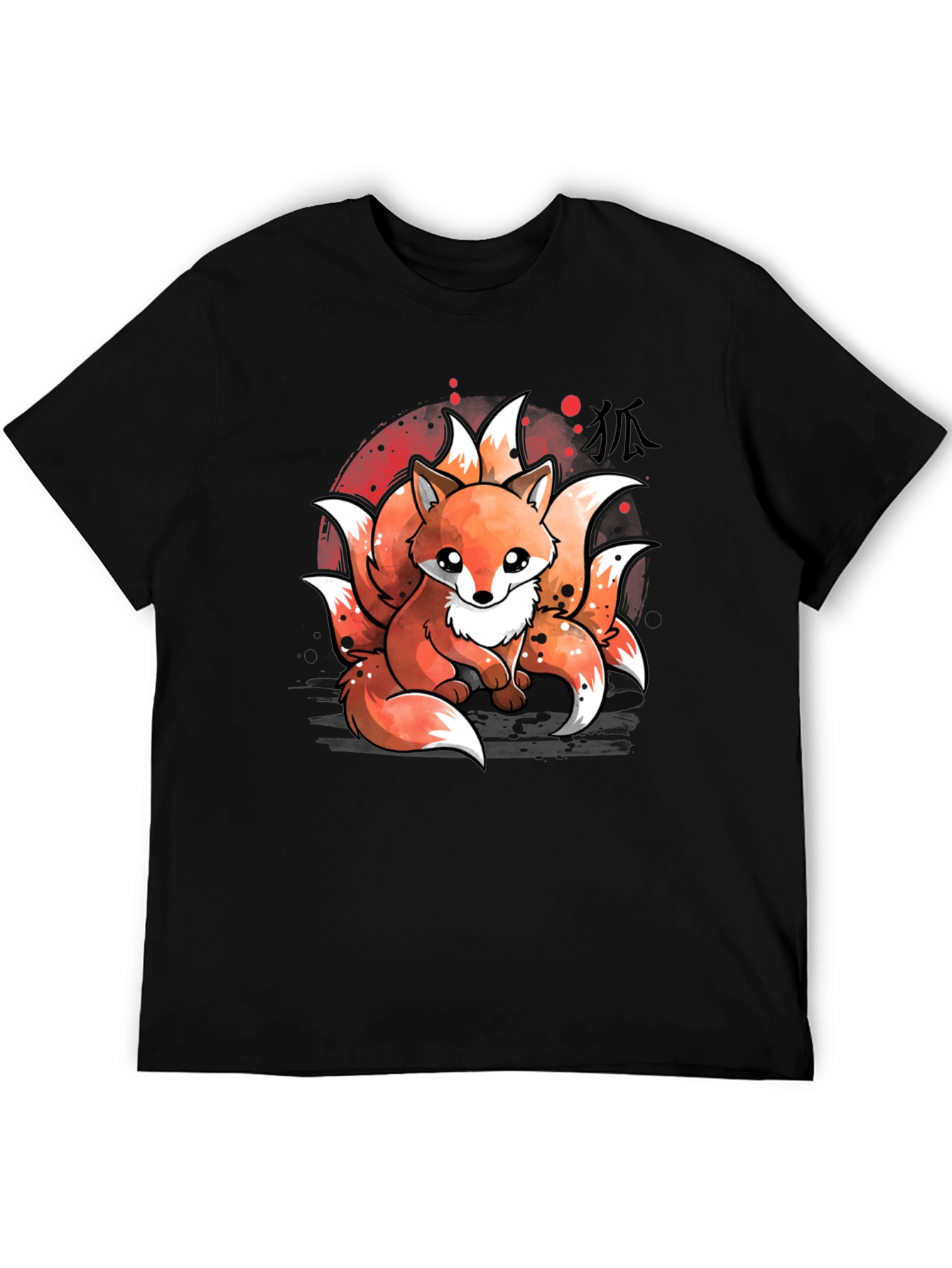 Nine-Tailed Fox Graphic T-Shirt - Anime Design