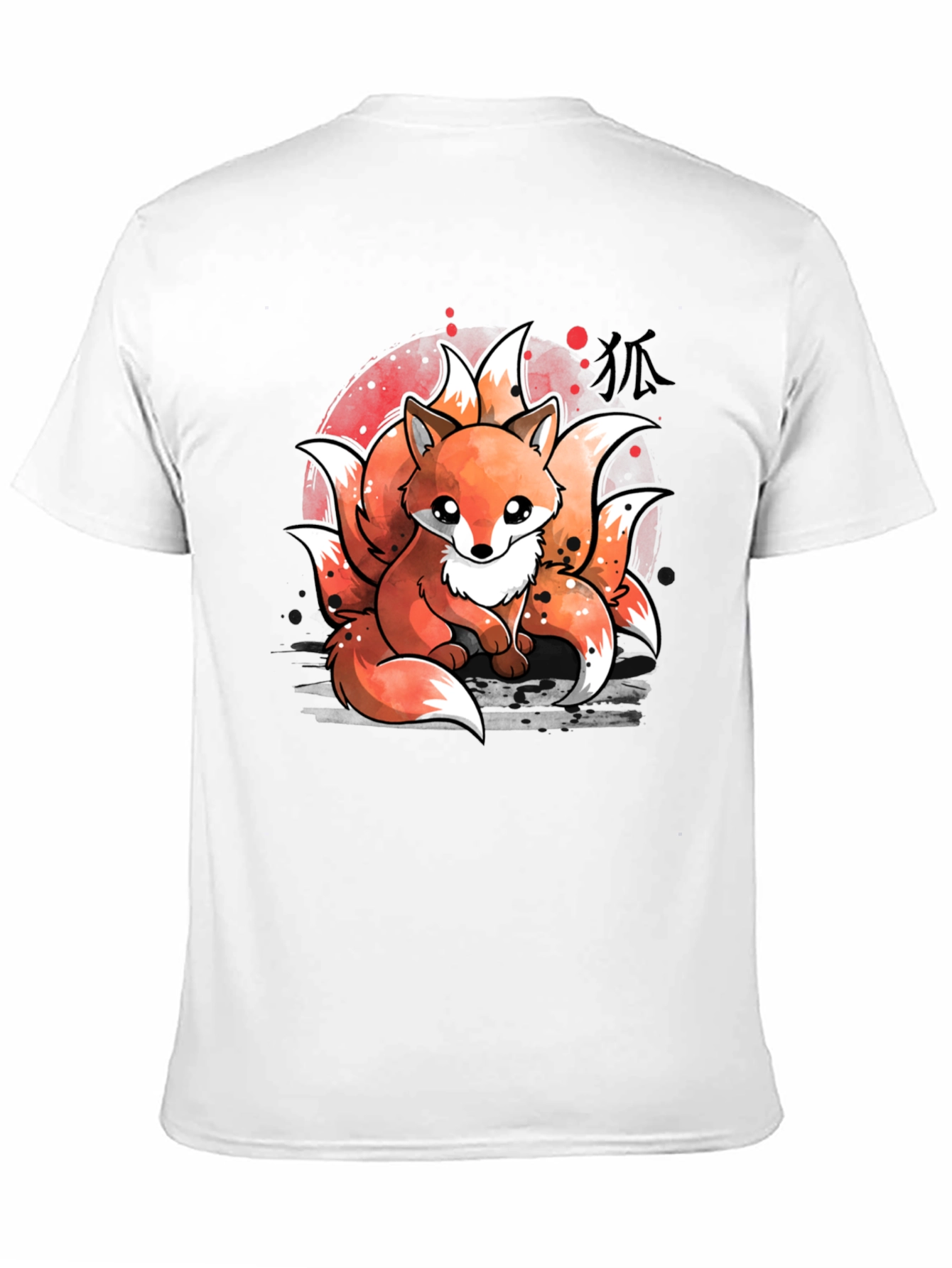 Nine-Tailed Fox Graphic T-Shirt - Anime Design