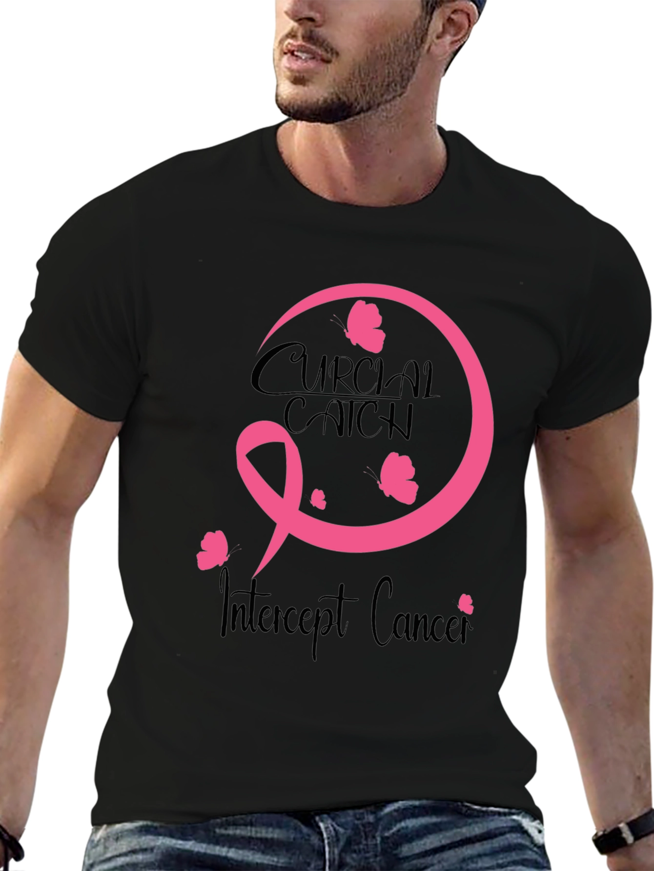 Crucial Catch Intercept Cancer Awareness T-Shirt
