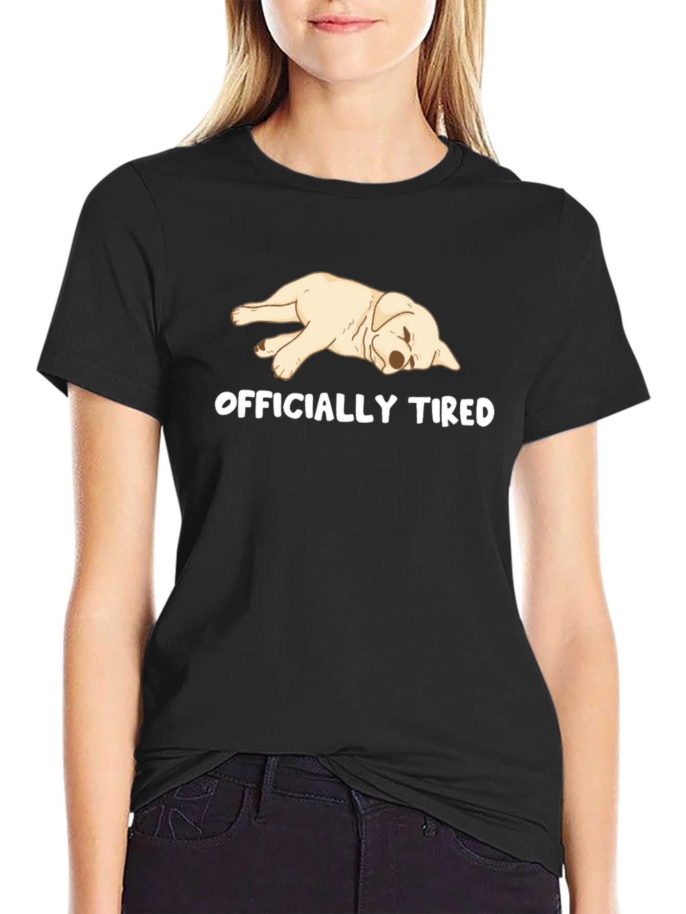 Officially Tired Puppy Dog T-Shirt