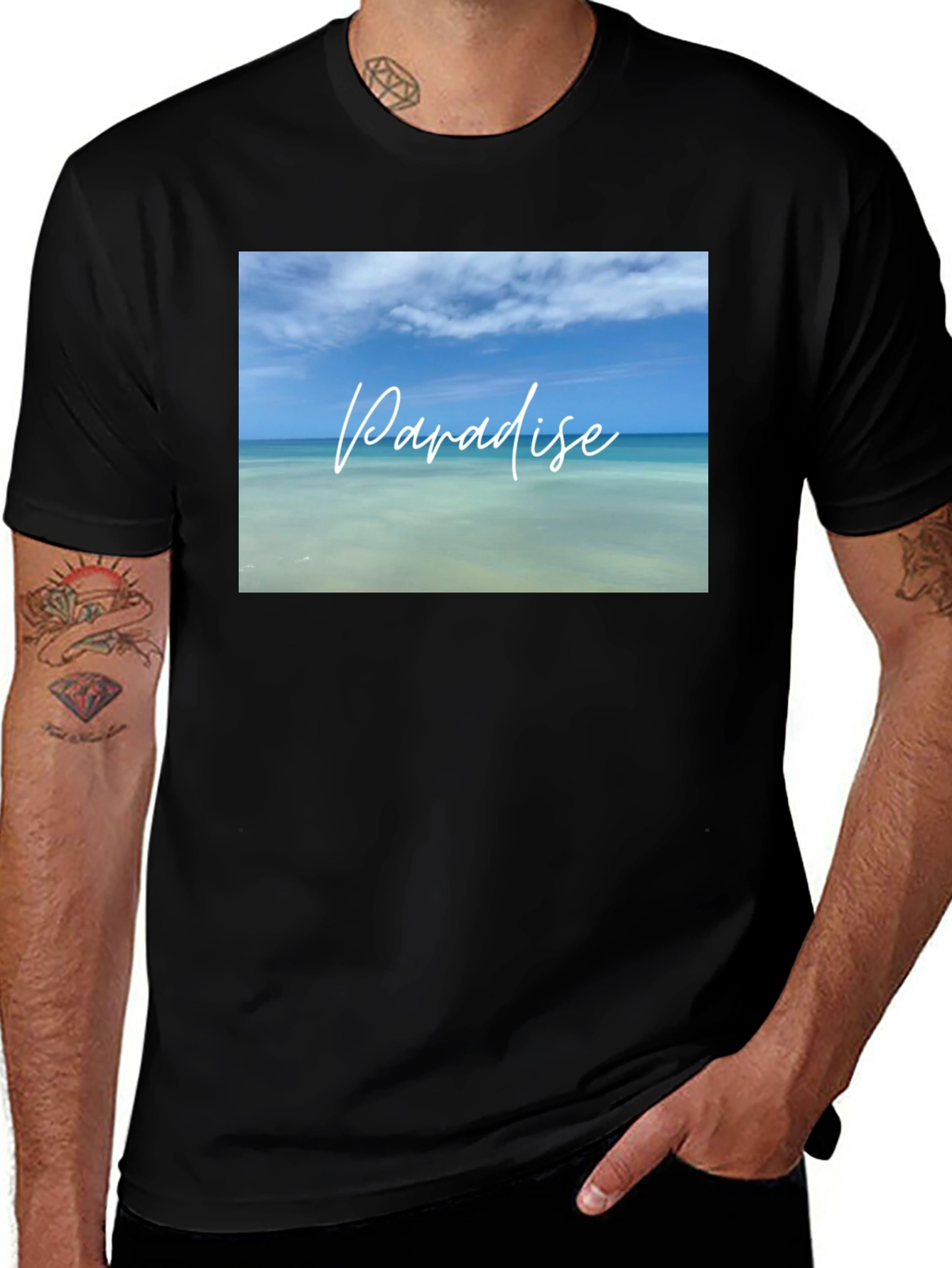 Paradise Beach Graphic T-Shirt