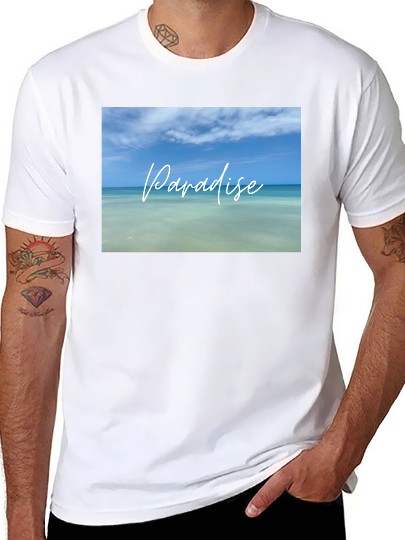 Paradise Beach Graphic T-Shirt