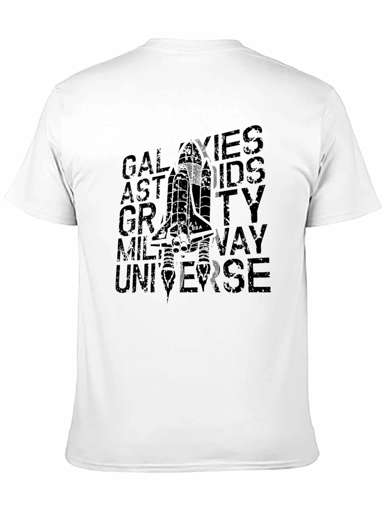 Space T-Shirt - Galaxies Astronauts Gravity Design