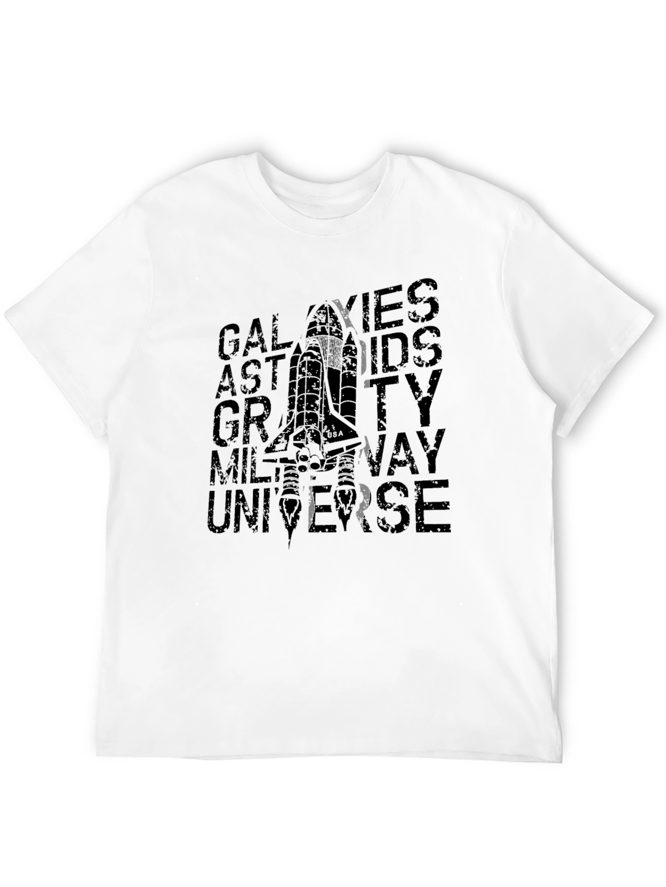 Space T-Shirt - Galaxies Astronauts Gravity Design