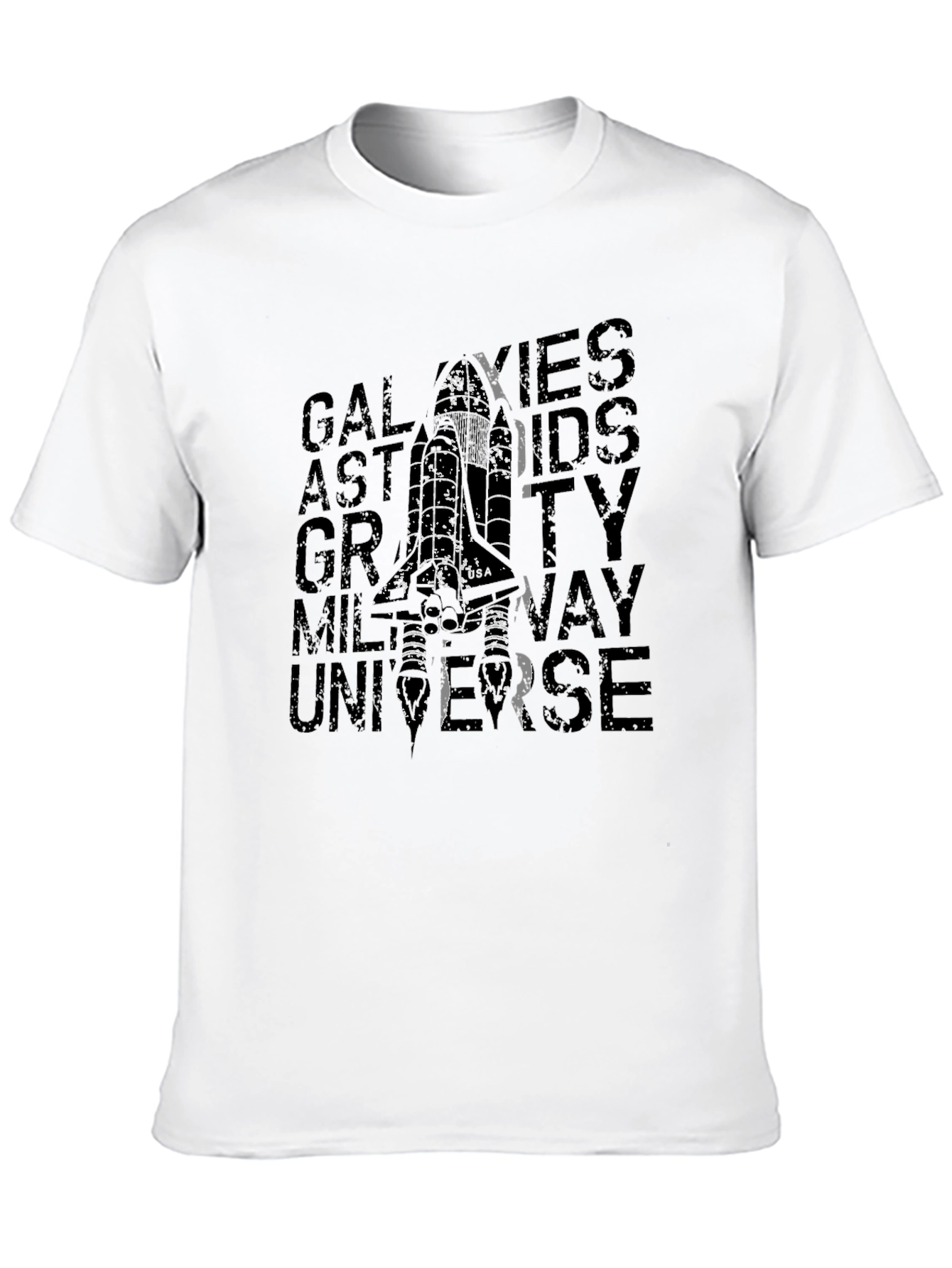 Space T-Shirt - Galaxies Astronauts Gravity Design