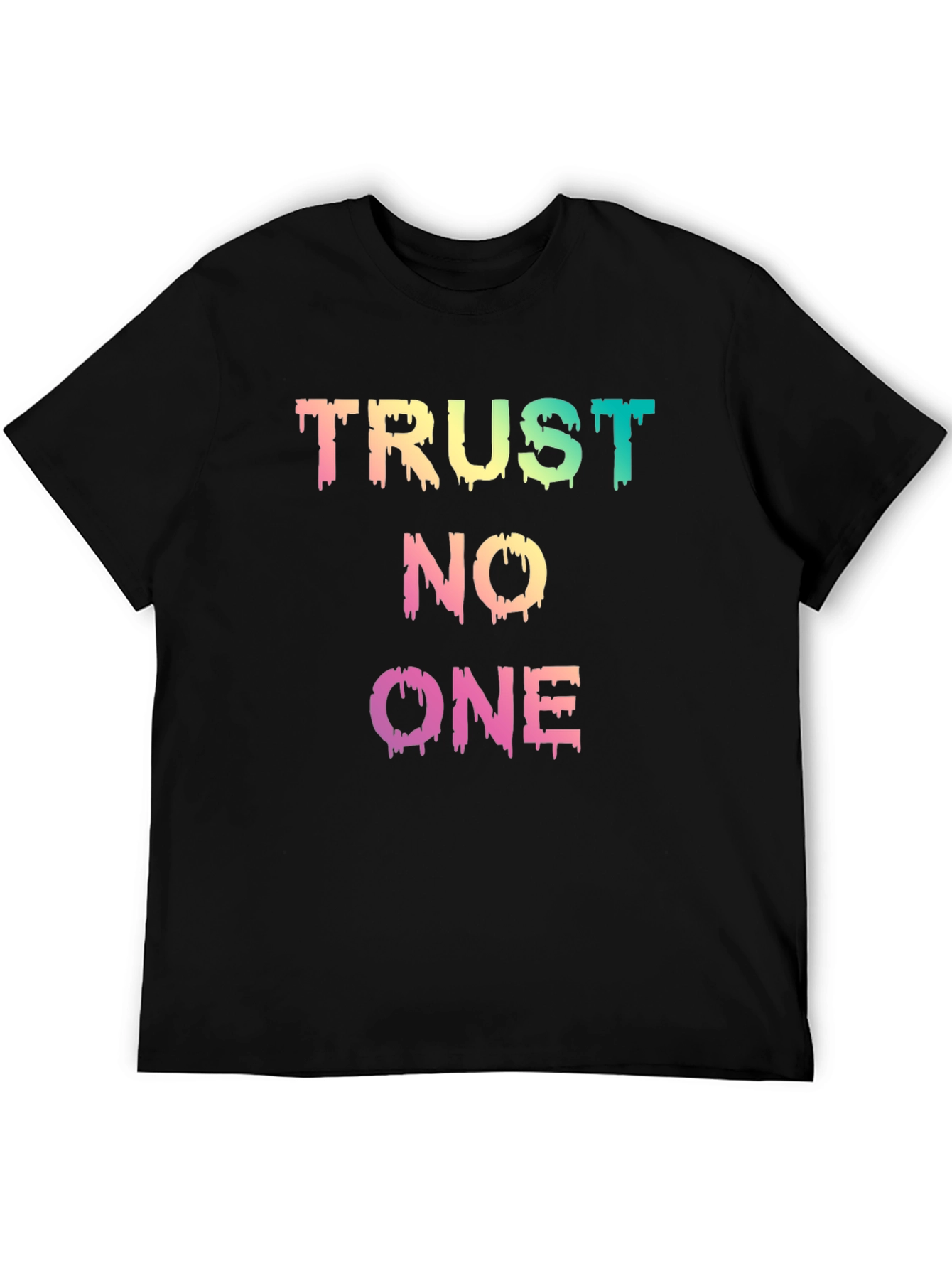 Trust No One Graphic Tee - Mens Black T-Shirt