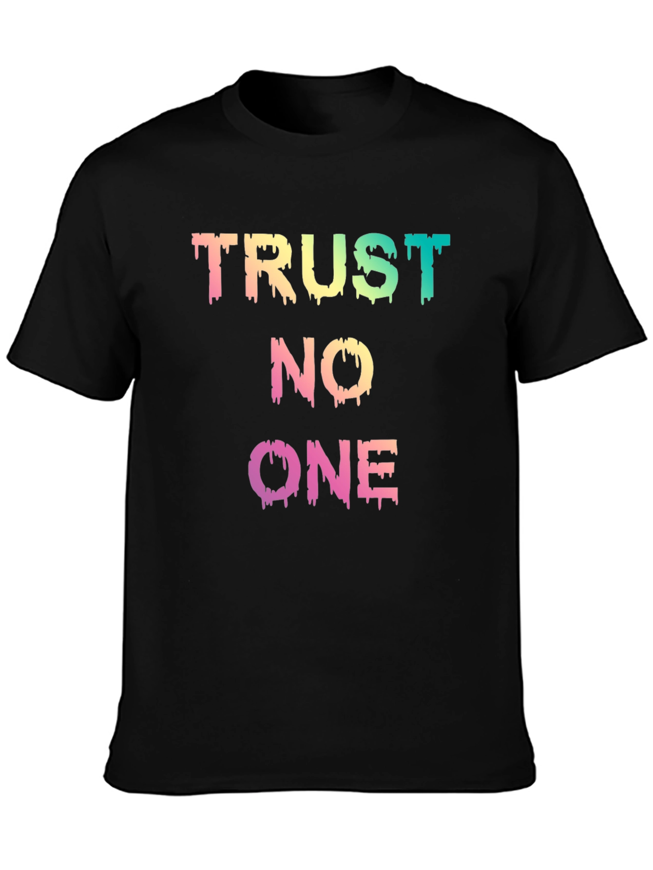 Trust No One Graphic Tee - Mens Black T-Shirt