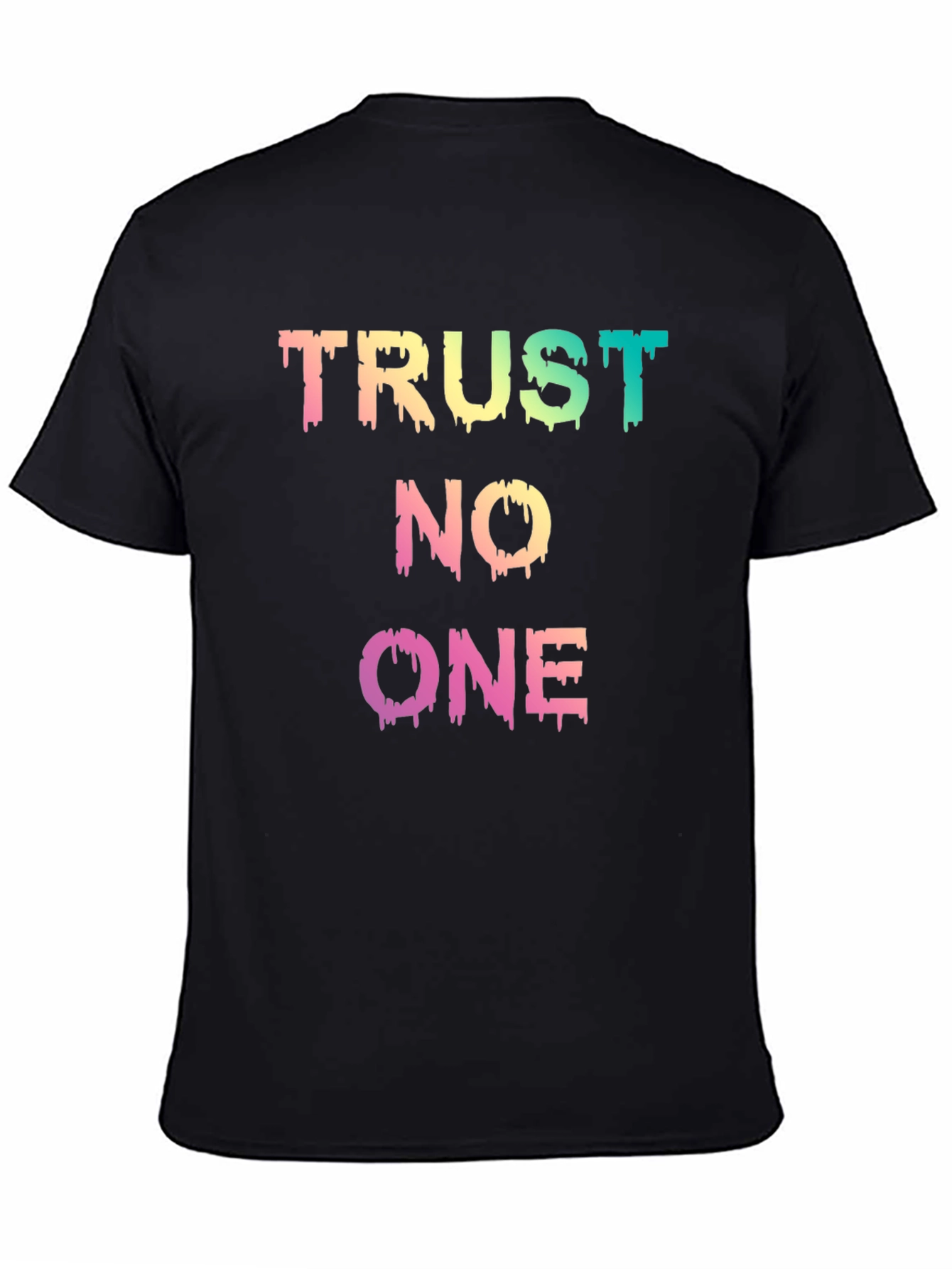 Trust No One Graphic Tee - Mens Black T-Shirt
