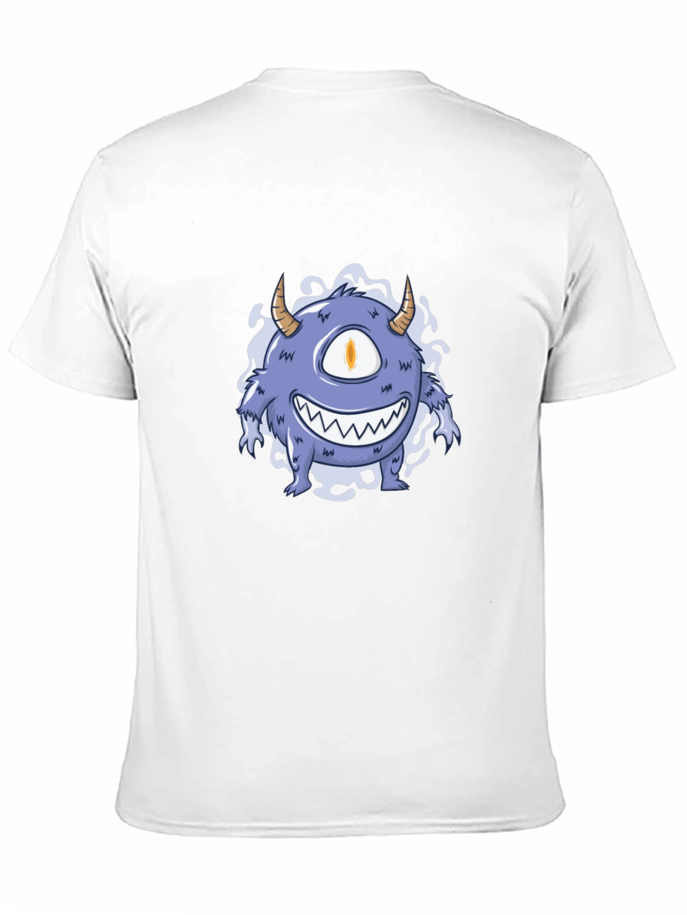 Monster Graphic Tee - Black Cotton T-Shirt