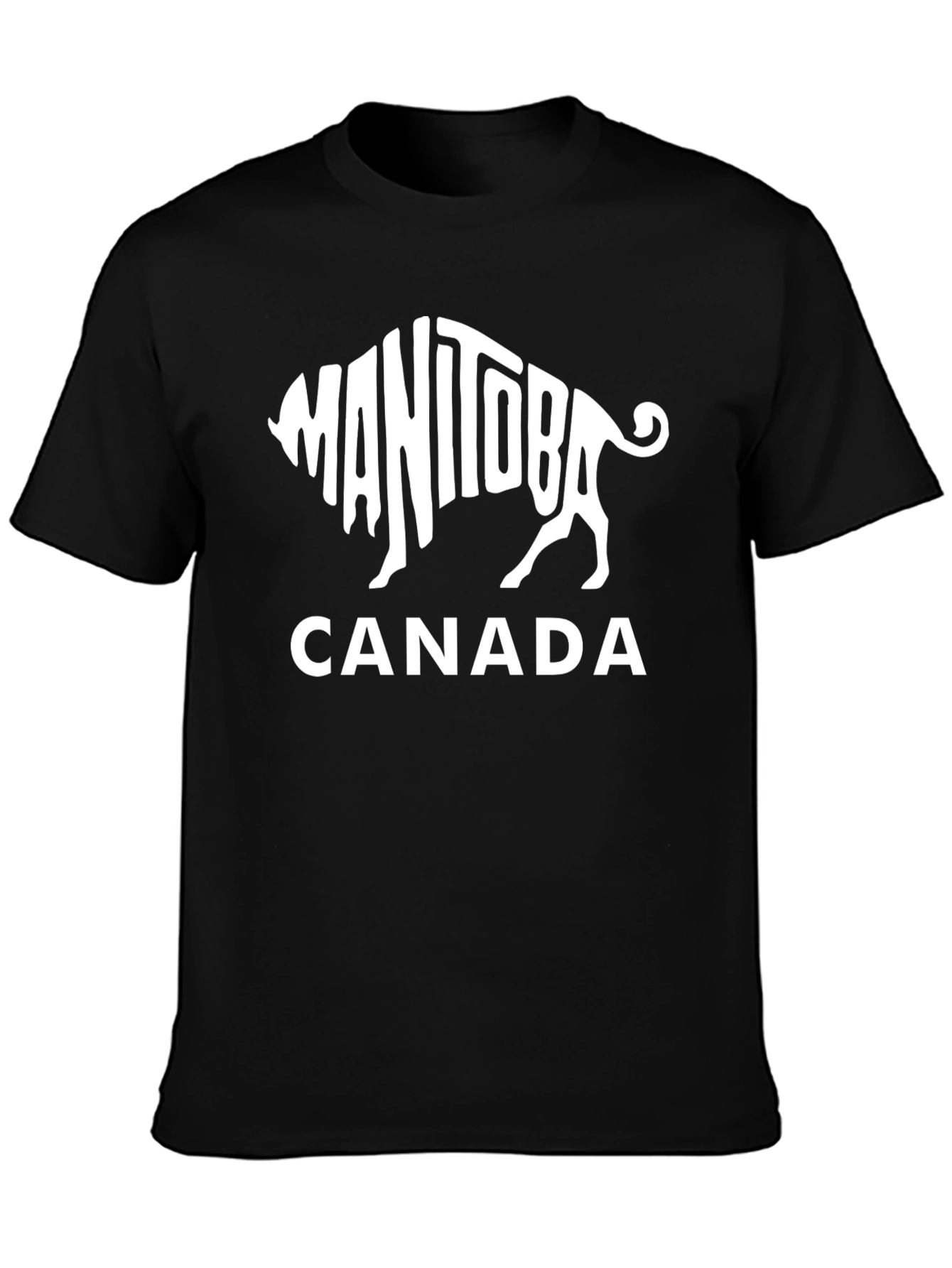 Manitoba Canada Buffalo Graphic T-Shirt