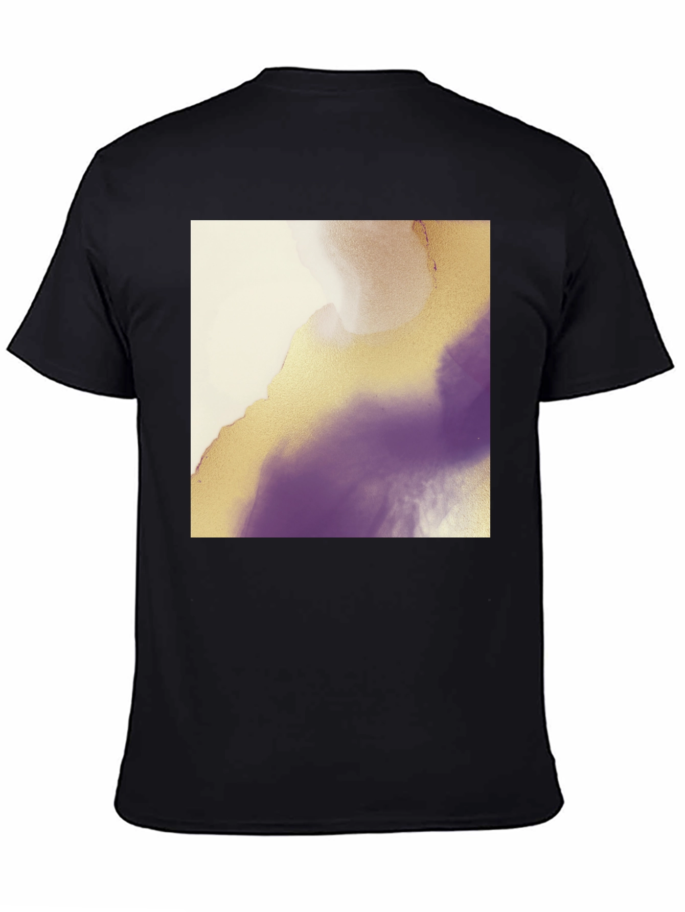Abstract Art Graphic Tee - Black
