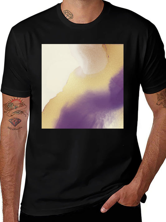 Abstract Art Graphic Tee - Black