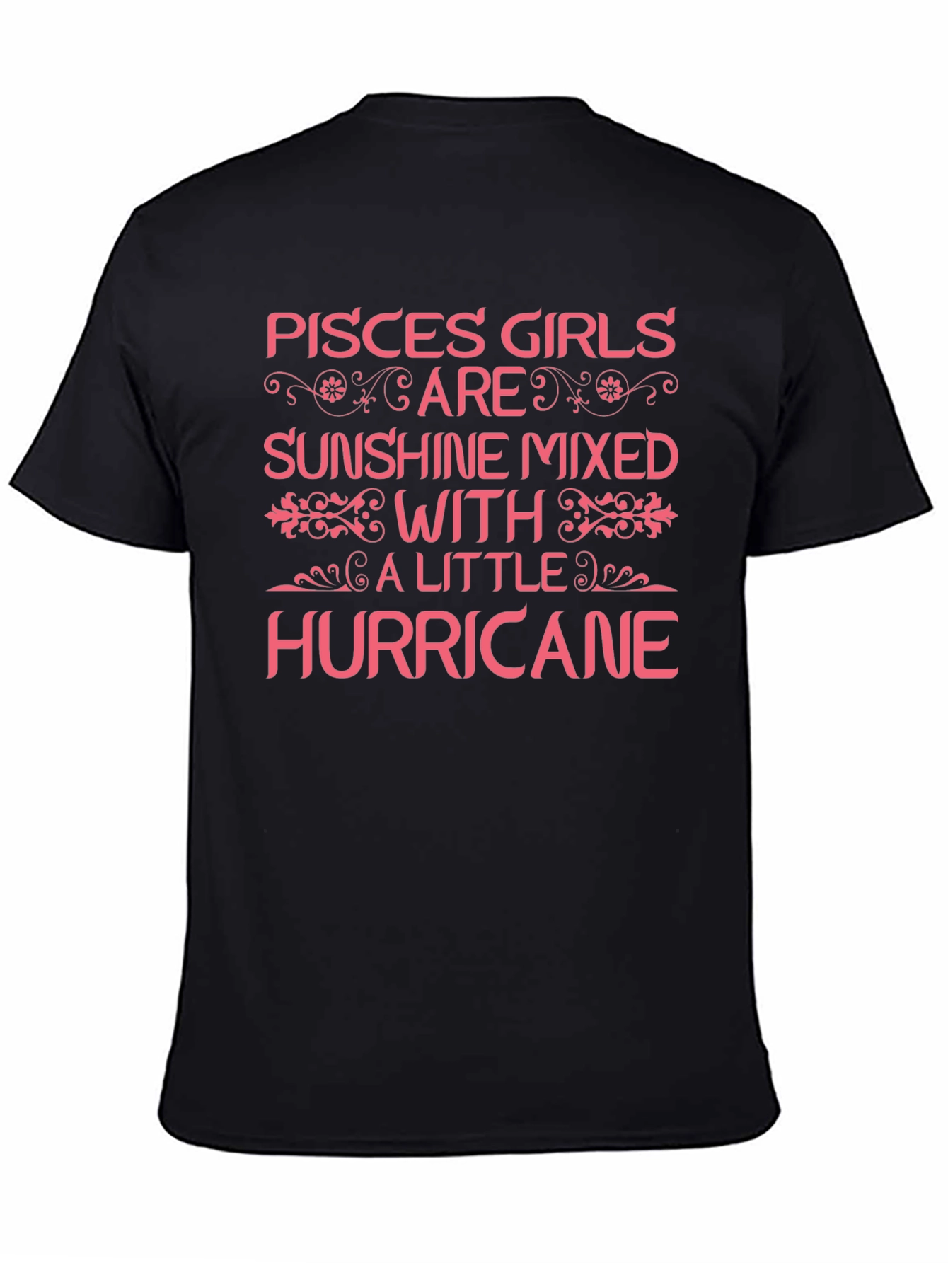 Pisces Girls Sunshine Hurricane Black T-Shirt