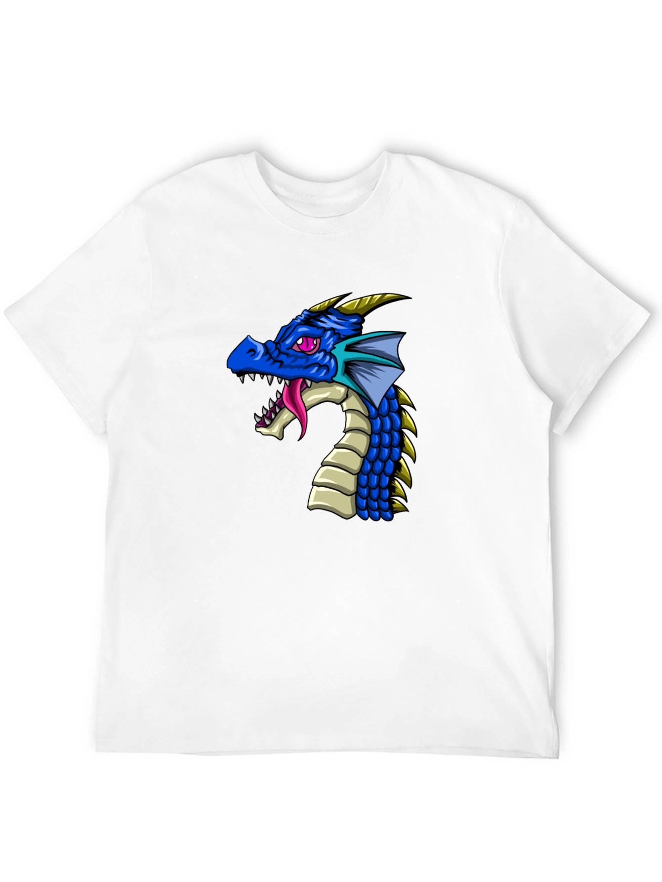 Dragon Graphic Print Black T-Shirt