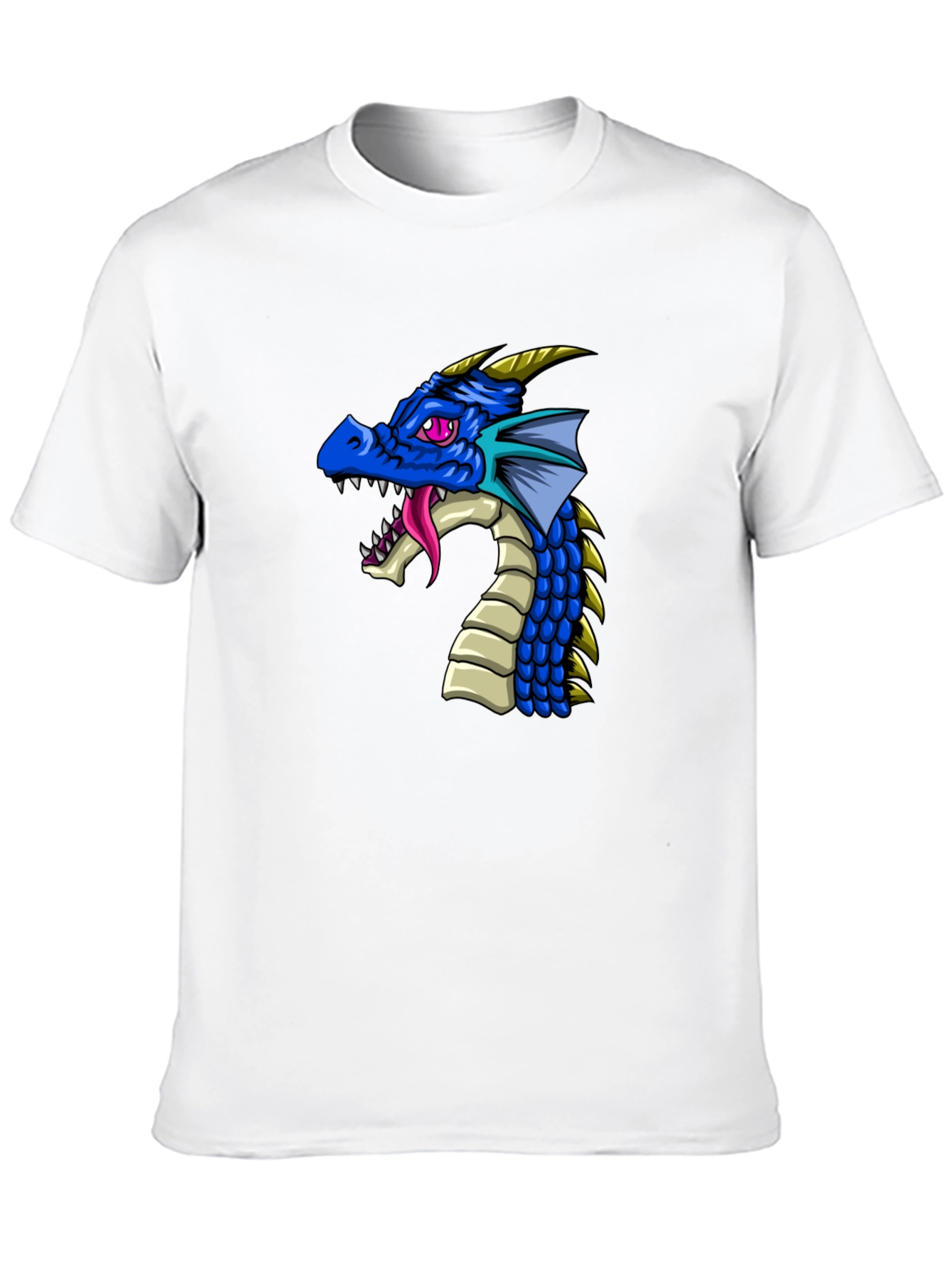 Dragon Graphic Print Black T-Shirt