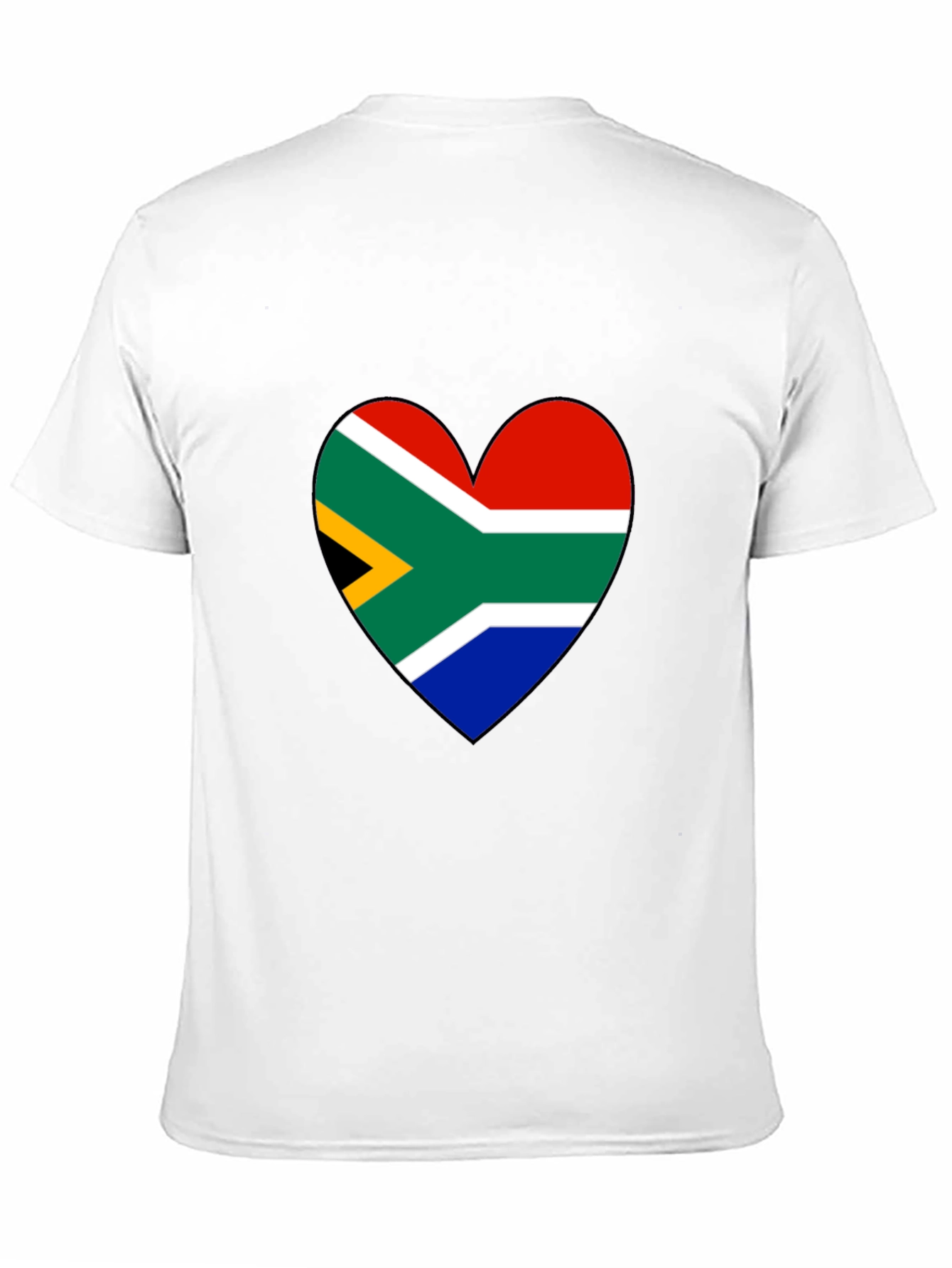 South Africa Flag Heart Graphic Tee