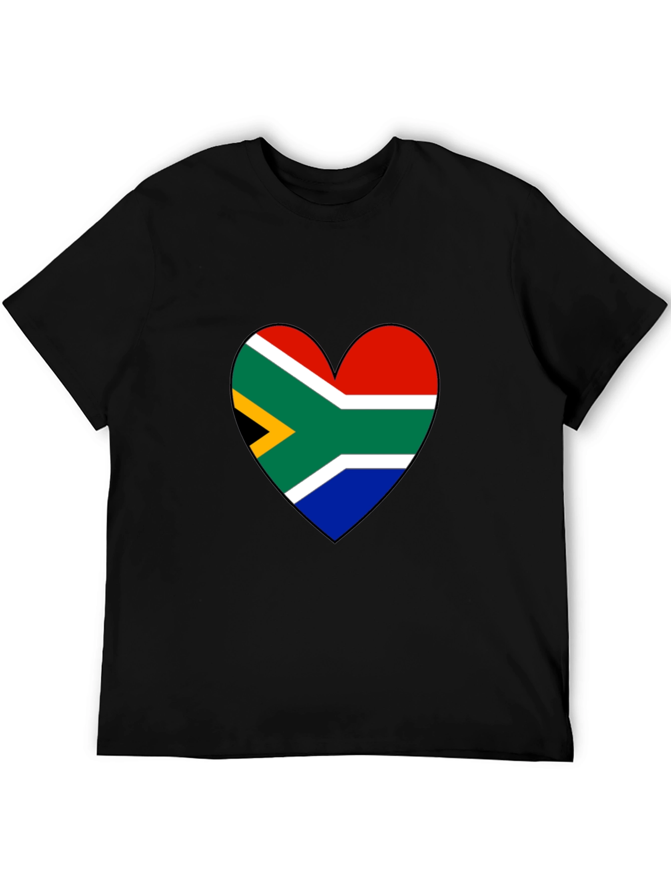 South Africa Flag Heart Graphic Tee