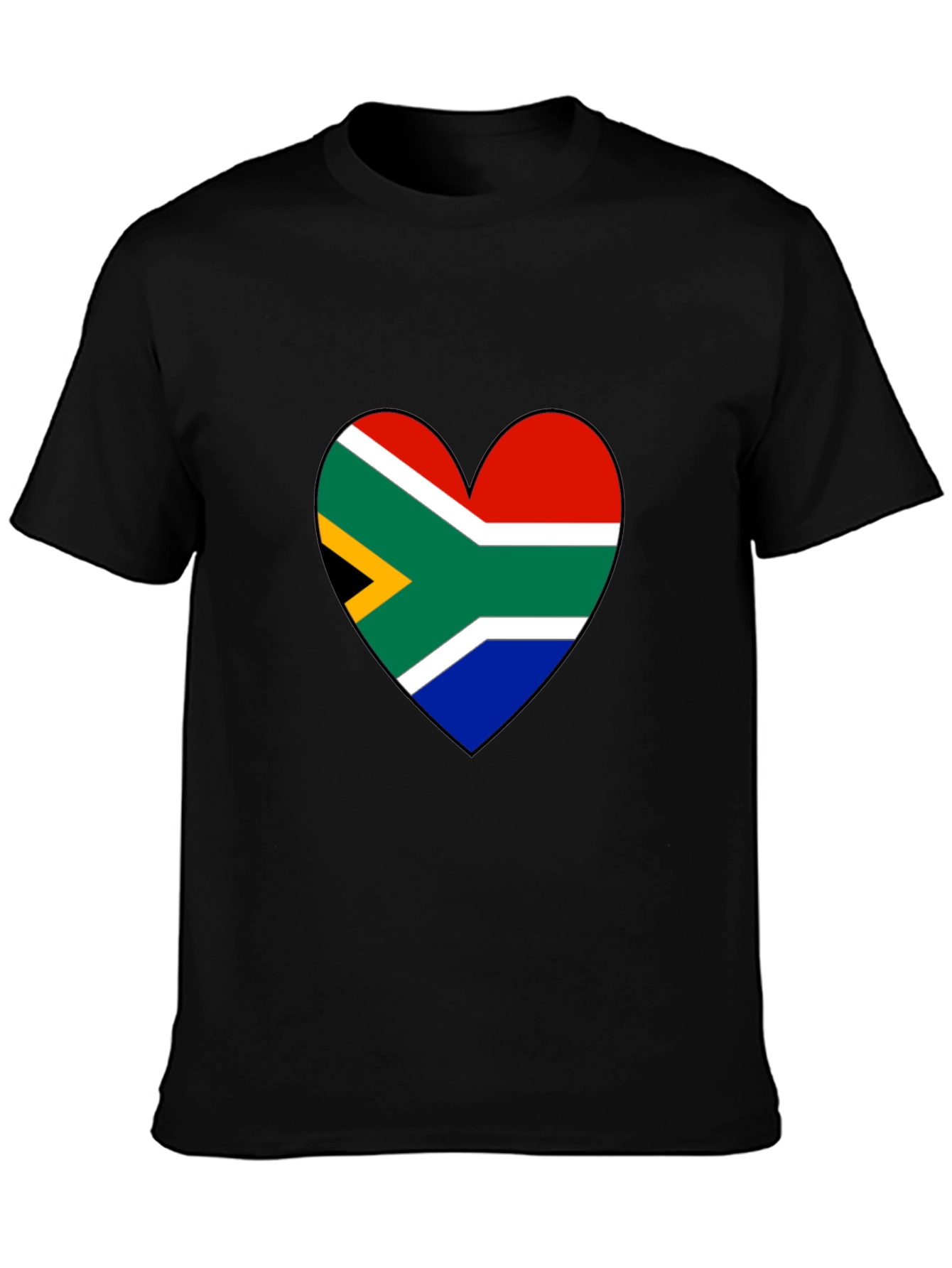 South Africa Flag Heart Graphic Tee