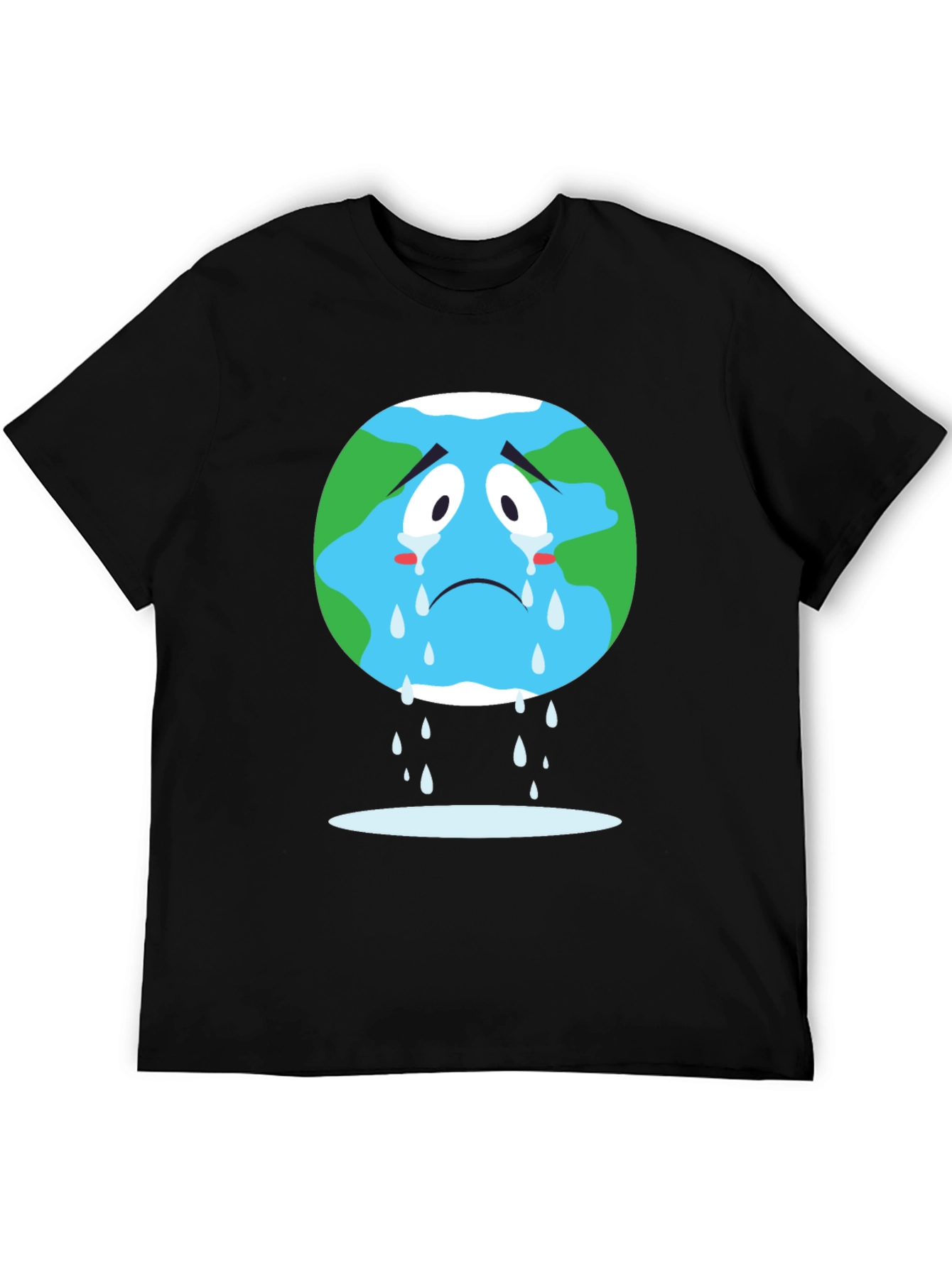 Sad Earth Graphic Tee - Black