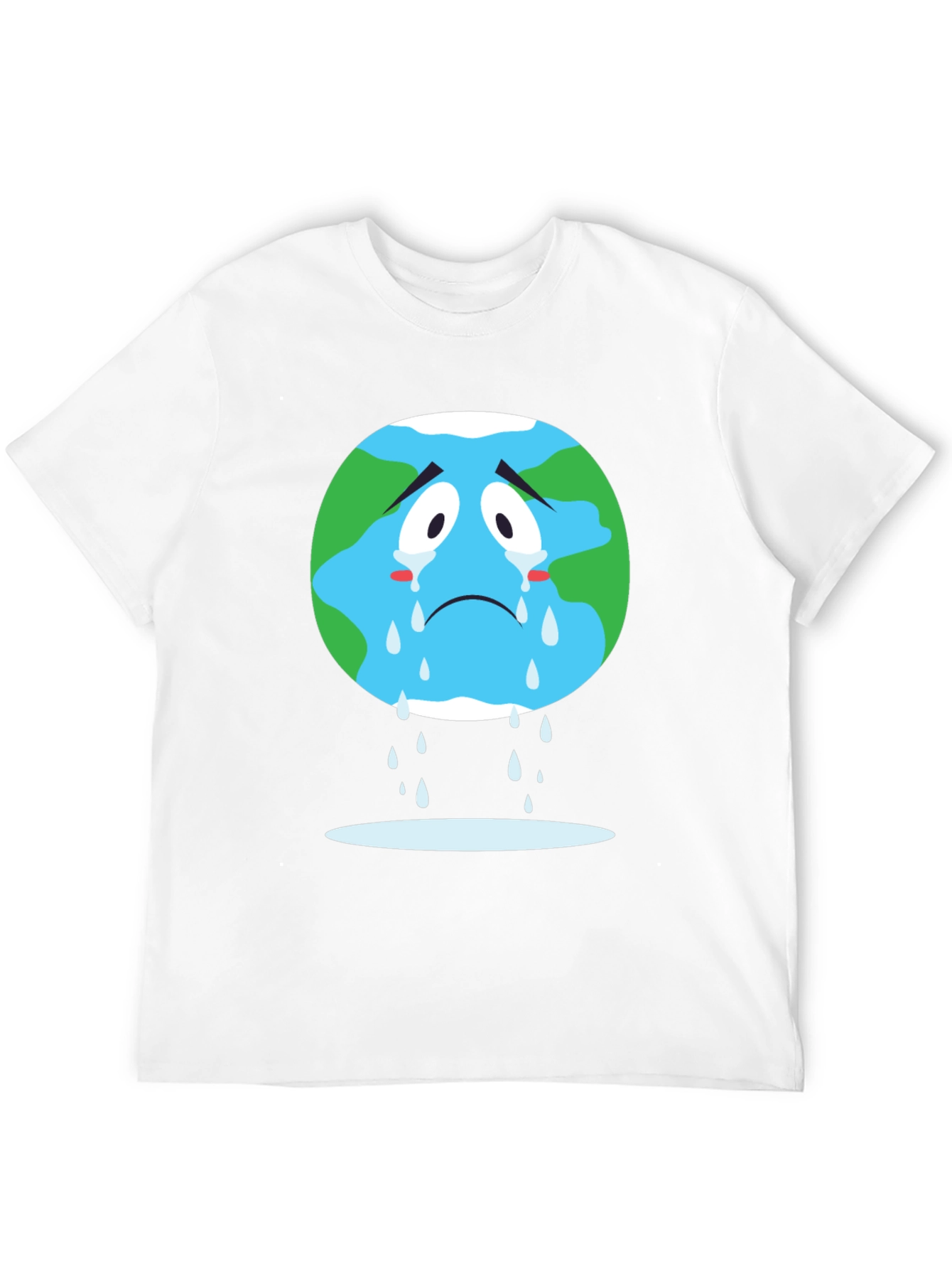 Sad Earth Graphic Tee - Black