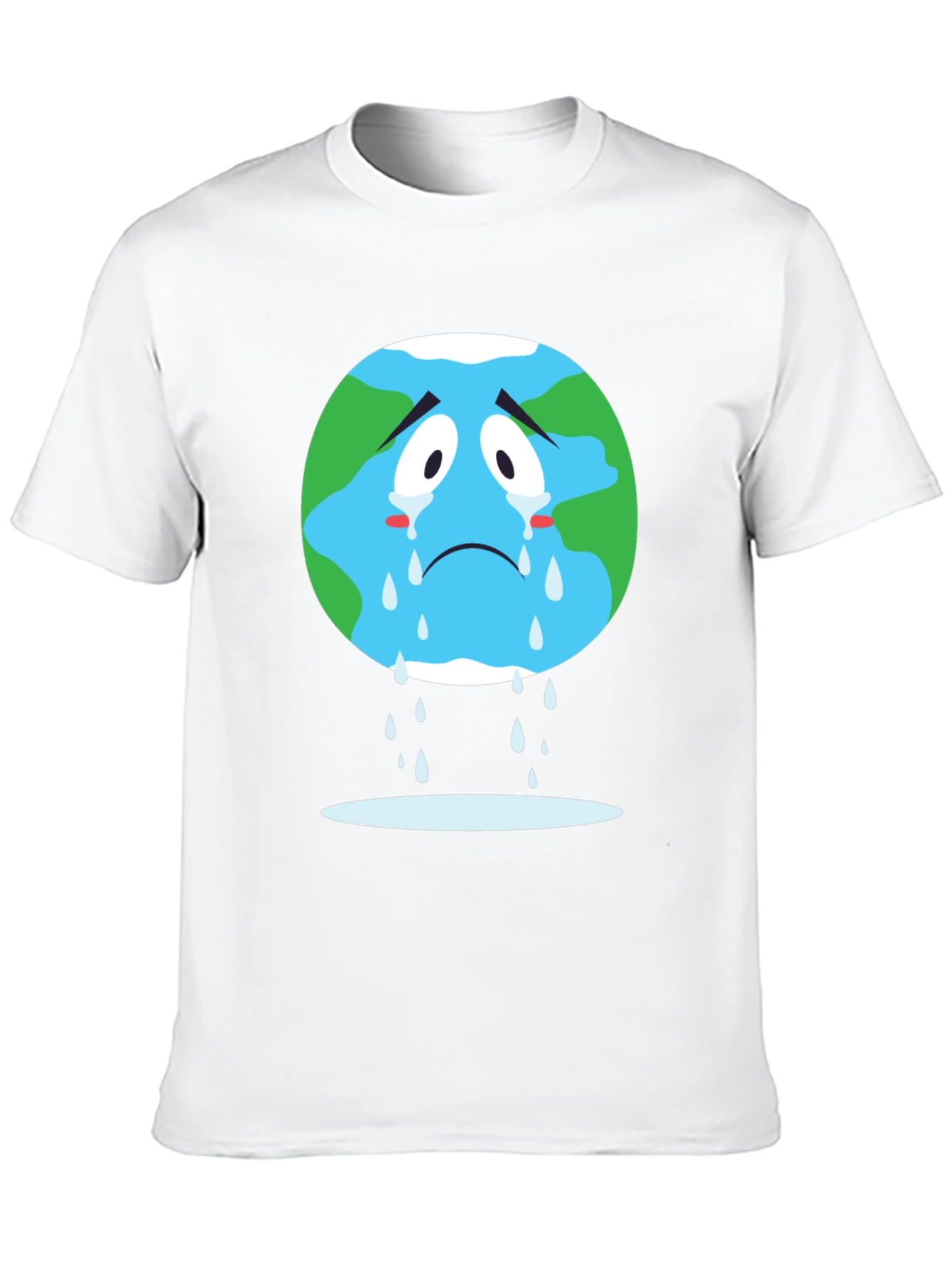 Sad Earth Graphic Tee - Black