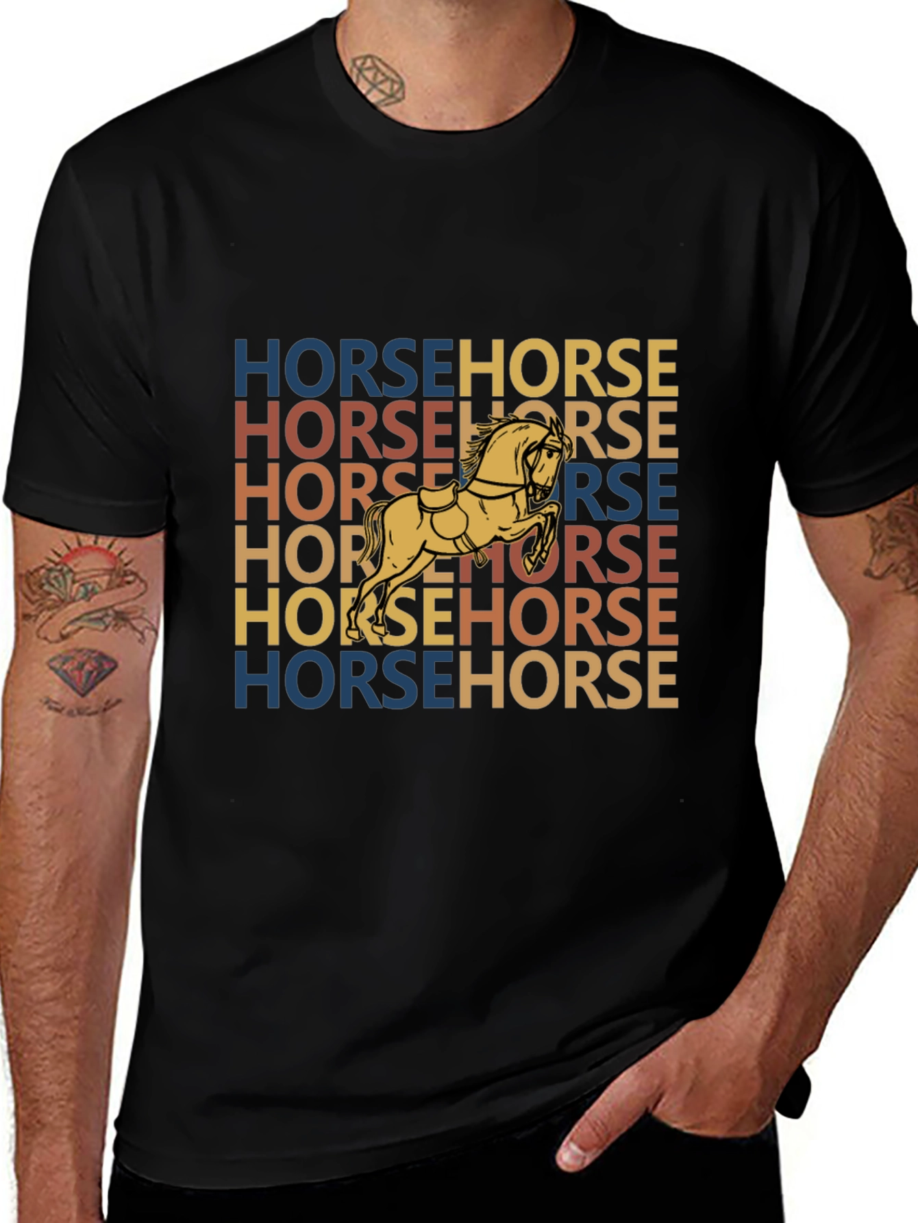 Retro Horse Graphic T-Shirt